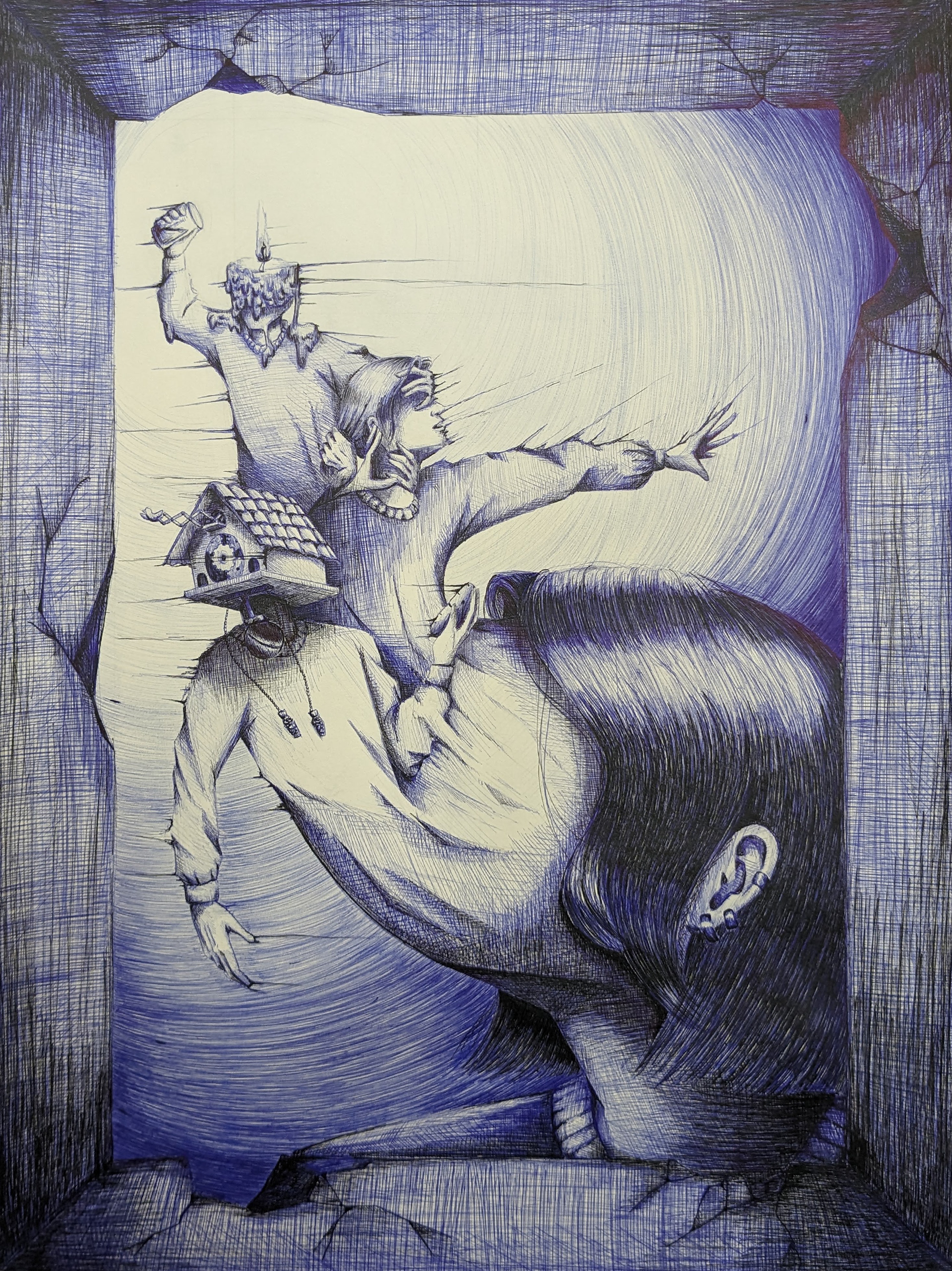 Drawing I--Conceptual Drawing (ballpoint pen)