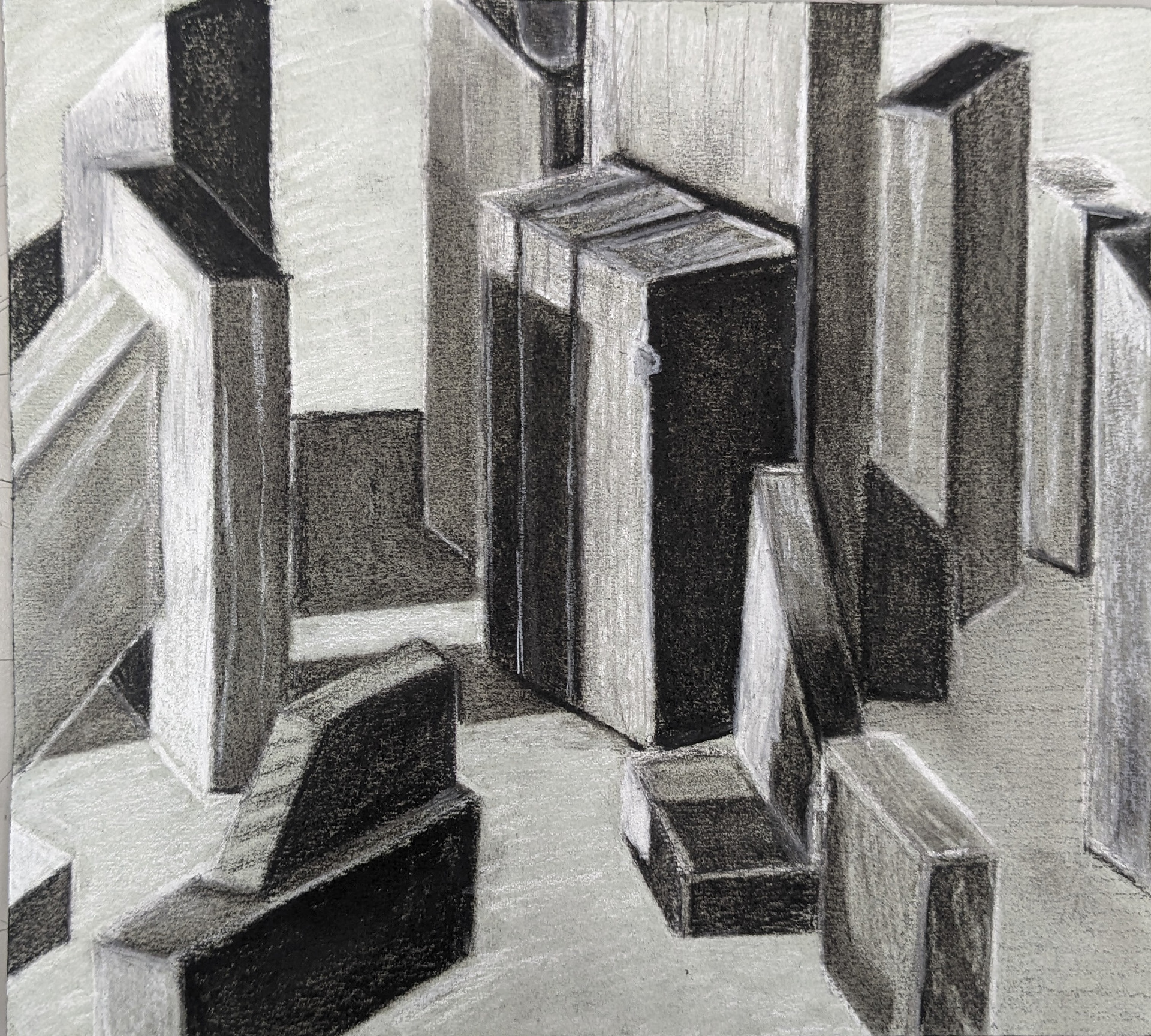 Drawing I--Space (prismacolor)