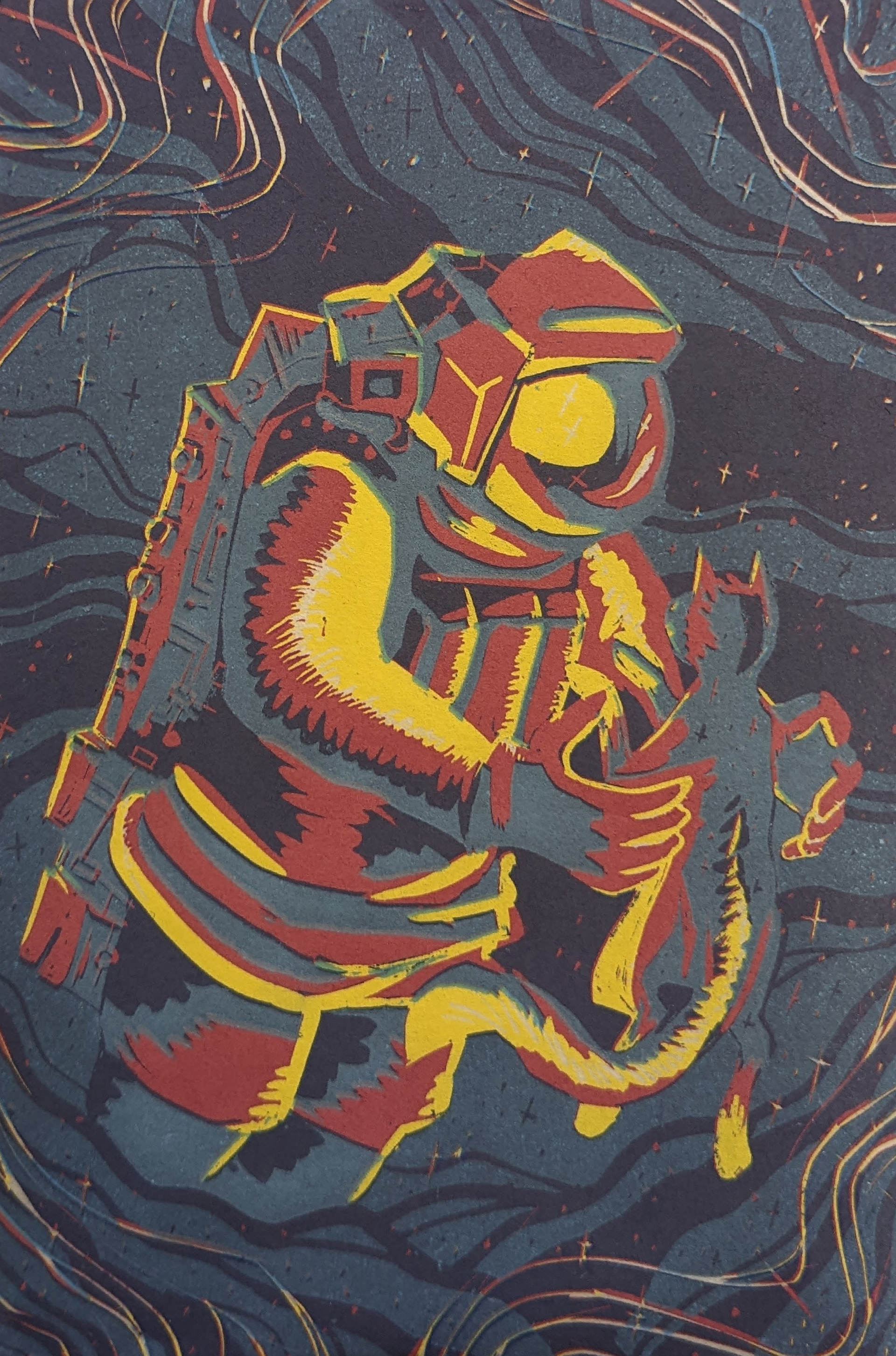 Reductive Relief-Linocut