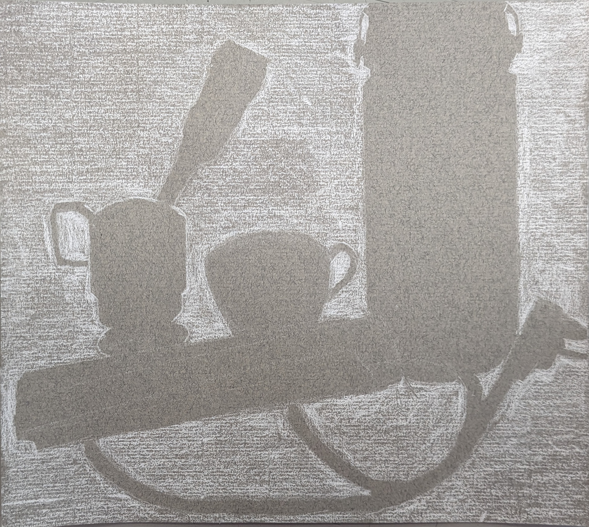 Drawing I--Negative Space (prismacolor)