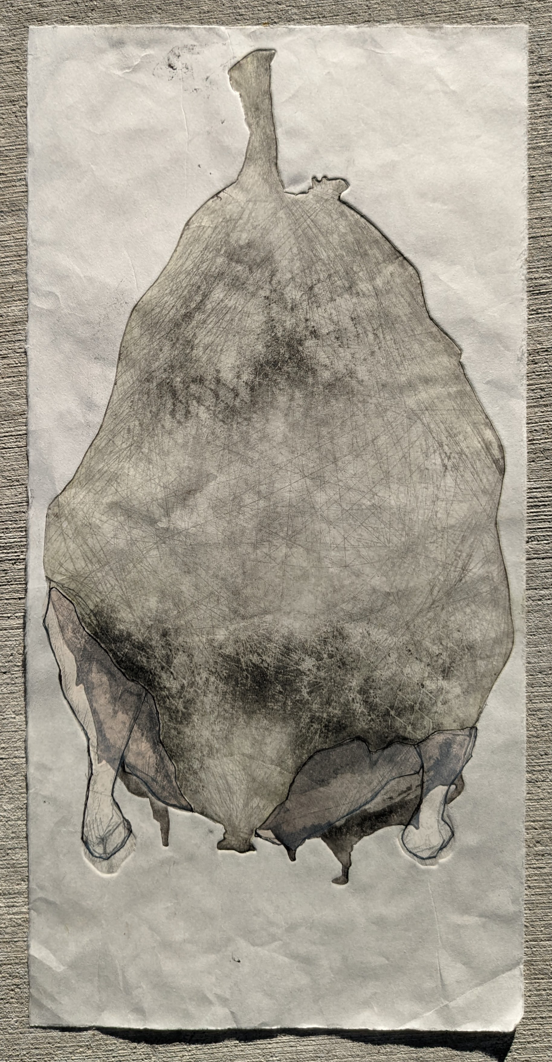 22'' x 30'', intaglio-based monotype, 2021