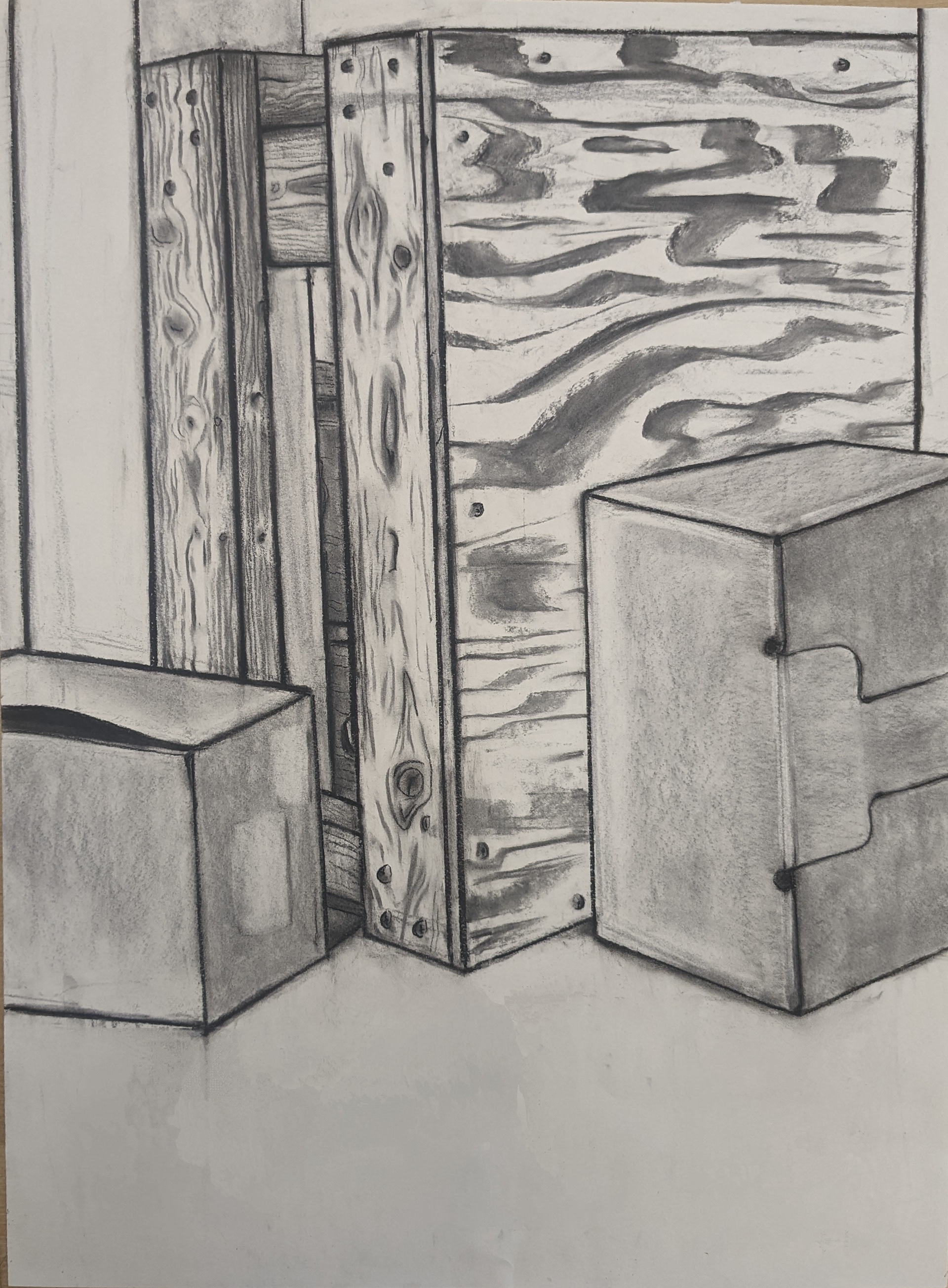 Sighting & Measuring with Line-Charcoal