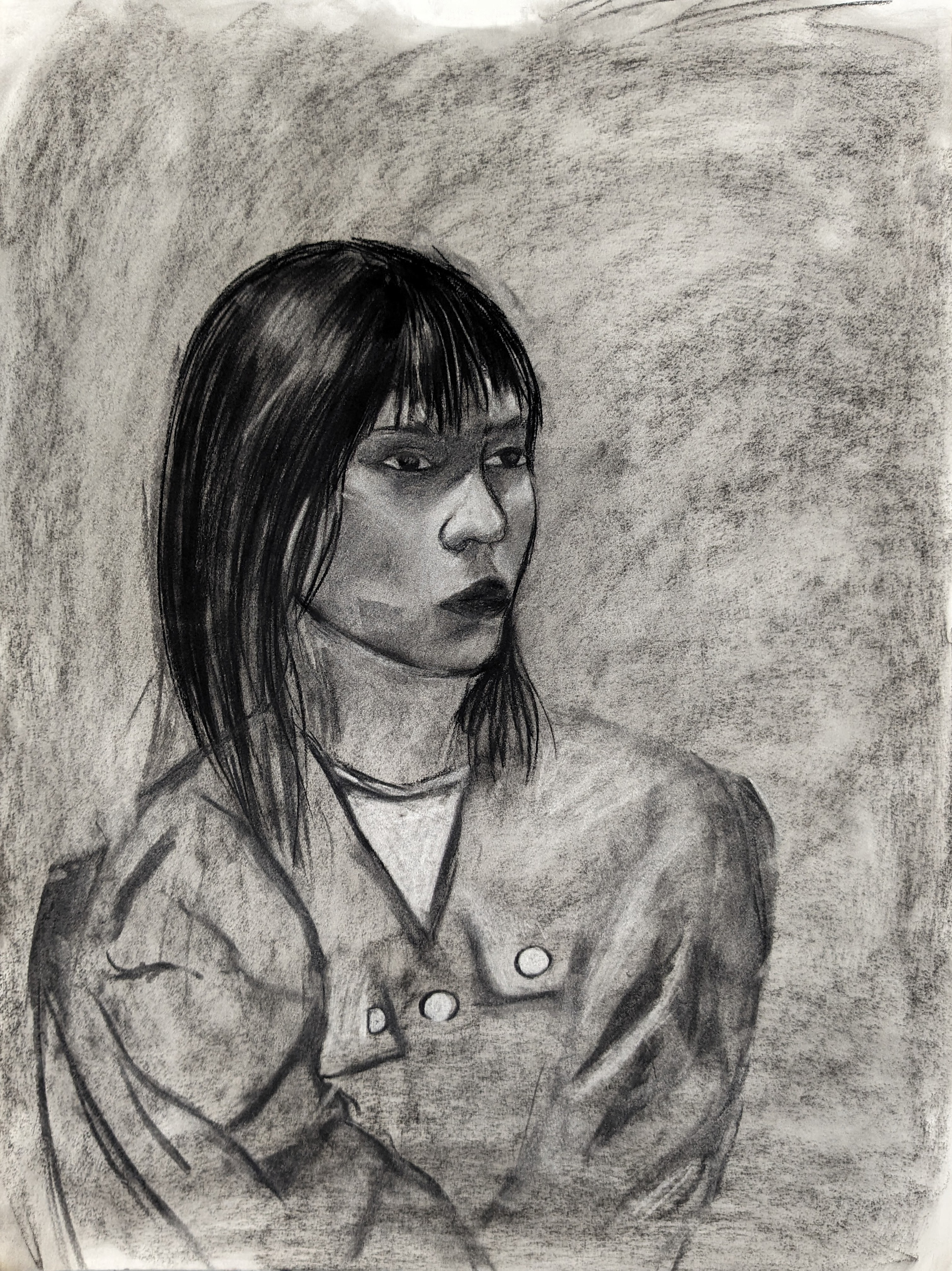 Drawing I--Charcoal Portrait