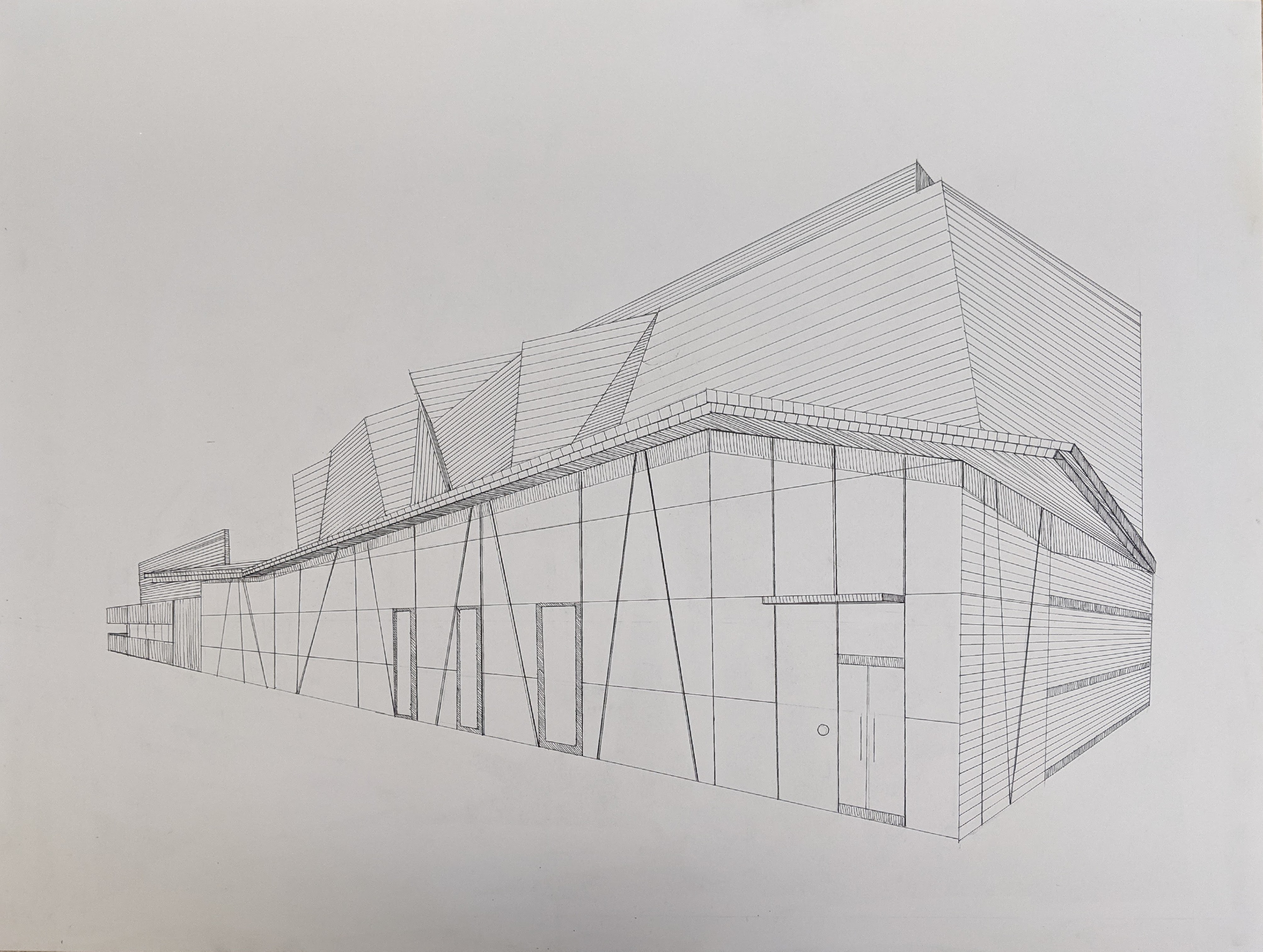 Two Point Perspective (Exterior)-Illustration Pen