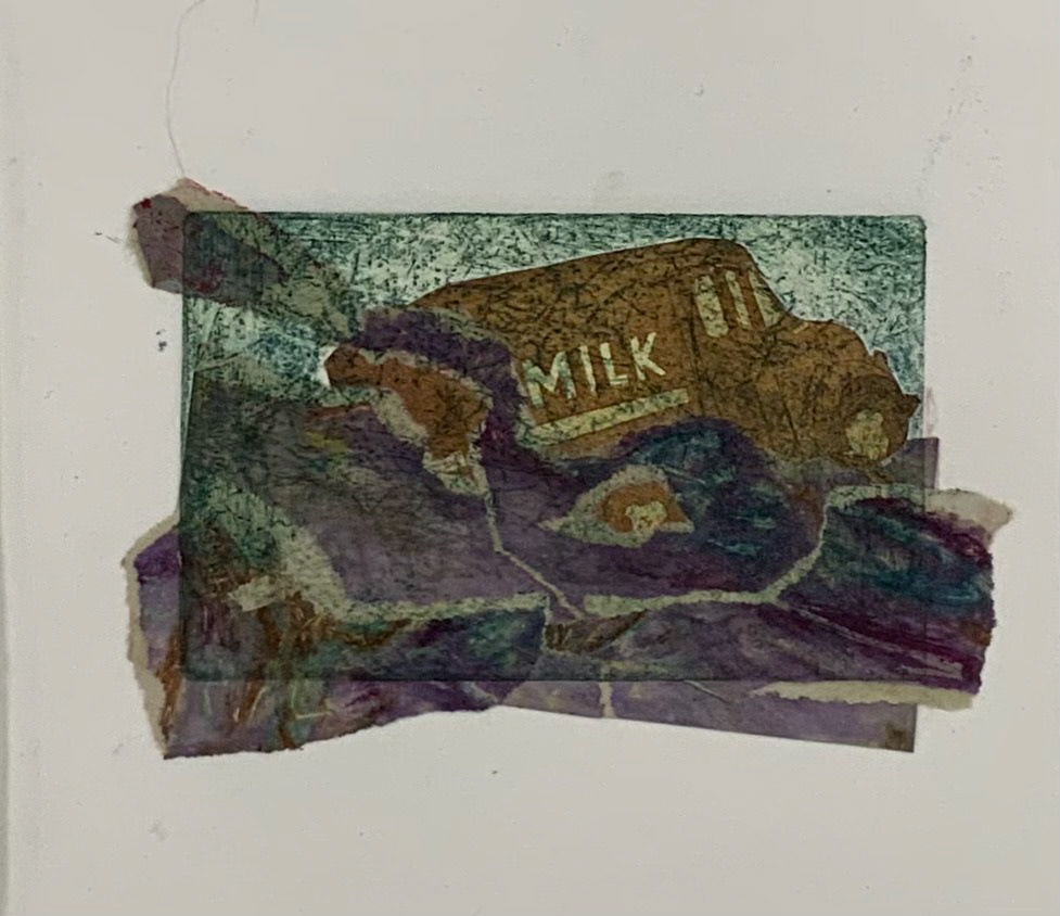 Two-plate Intaglio and Chine Collé