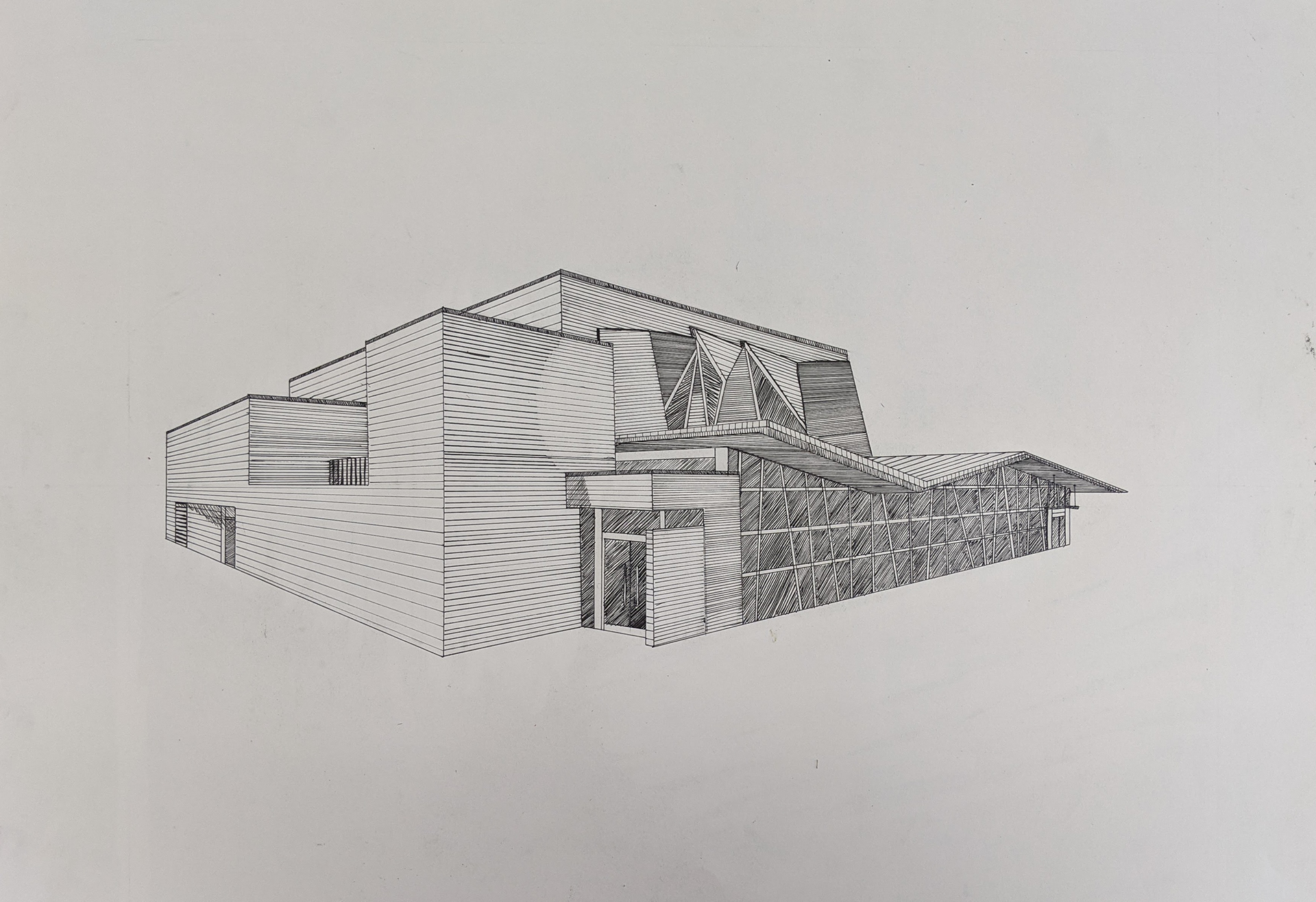 Two Point Perspective (Exterior)-Illustration Pen