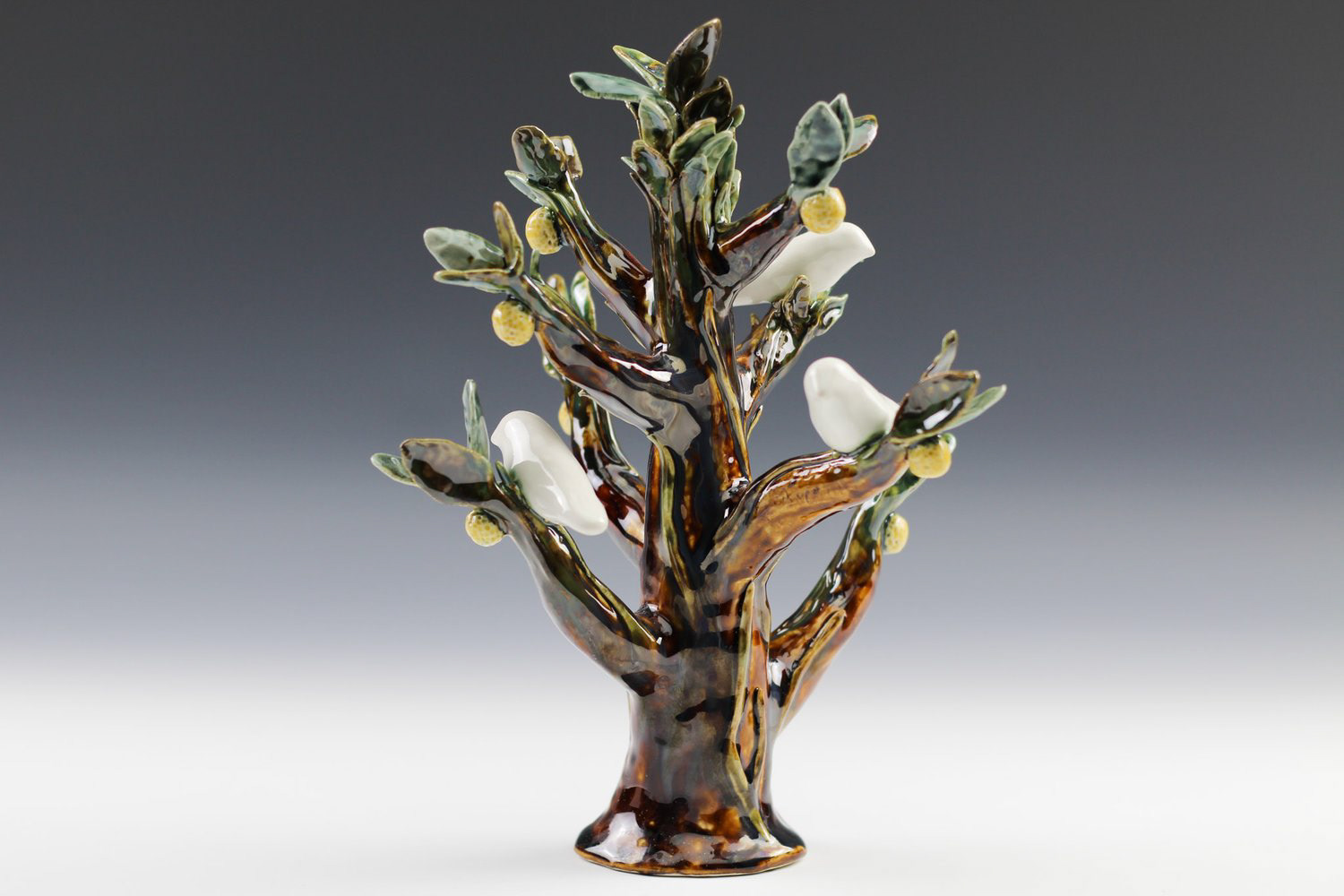 Lemon Tree, porcelain, H 13" x W 12" x L 12", 2021