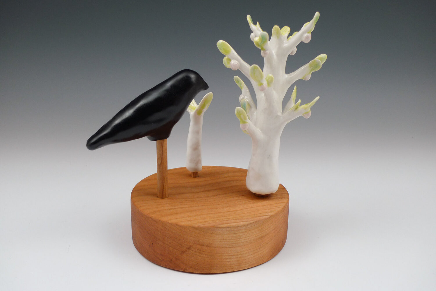 In Between, porcelain, maple, 2021
