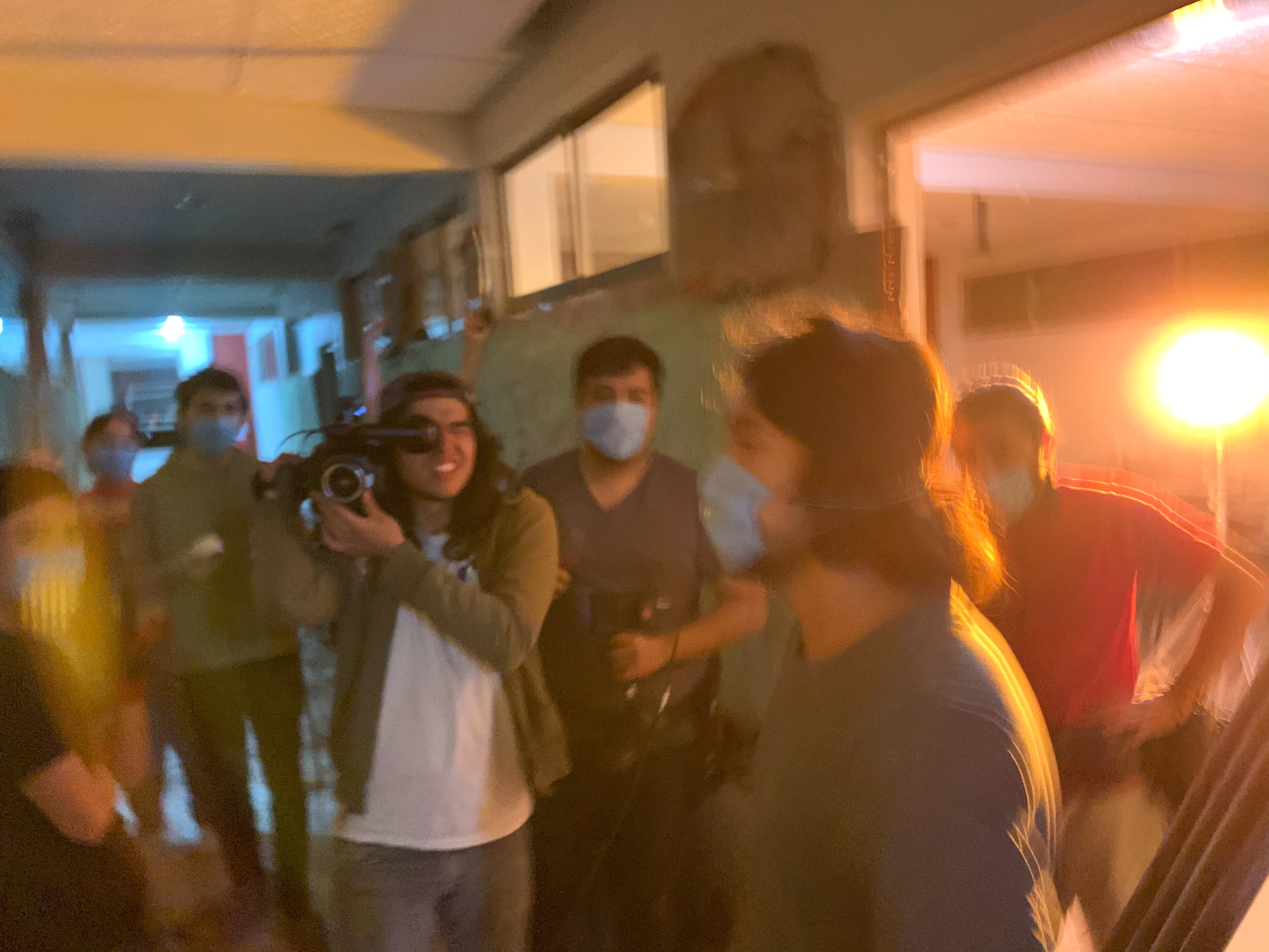 Andres Estrada during a shooting of a film in Mexico.