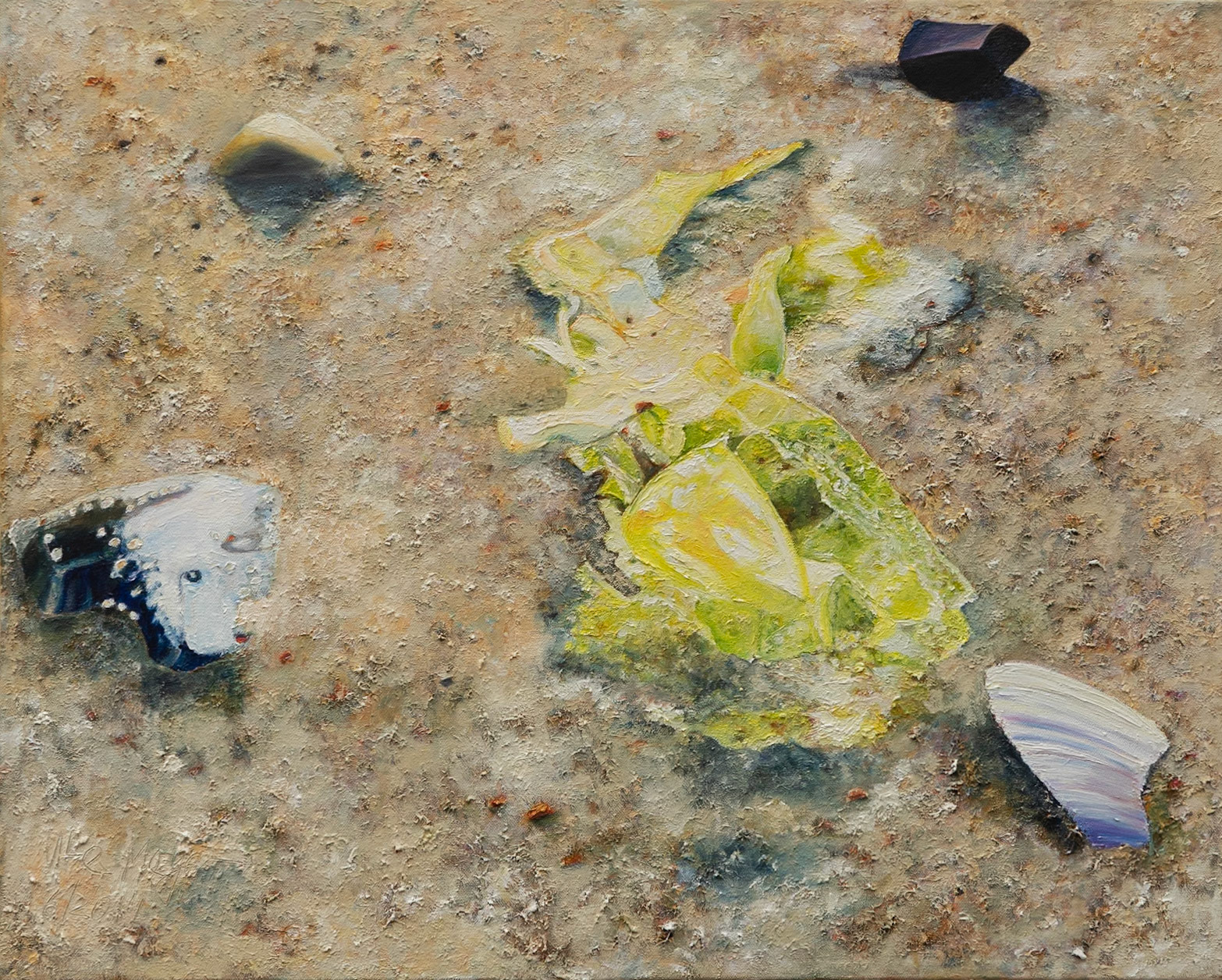 Meersalat 6/2014 Öl auf Leinwand 80x100 cm