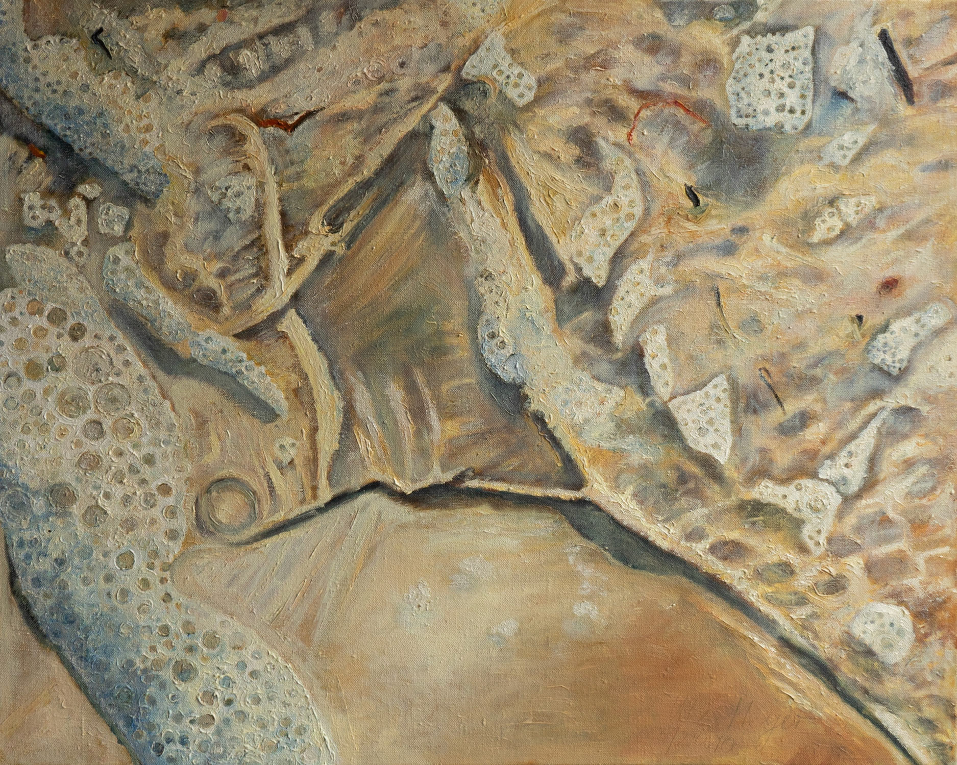 Am Strand VII 5/2010 Öl auf Leinwand 80x100 cm