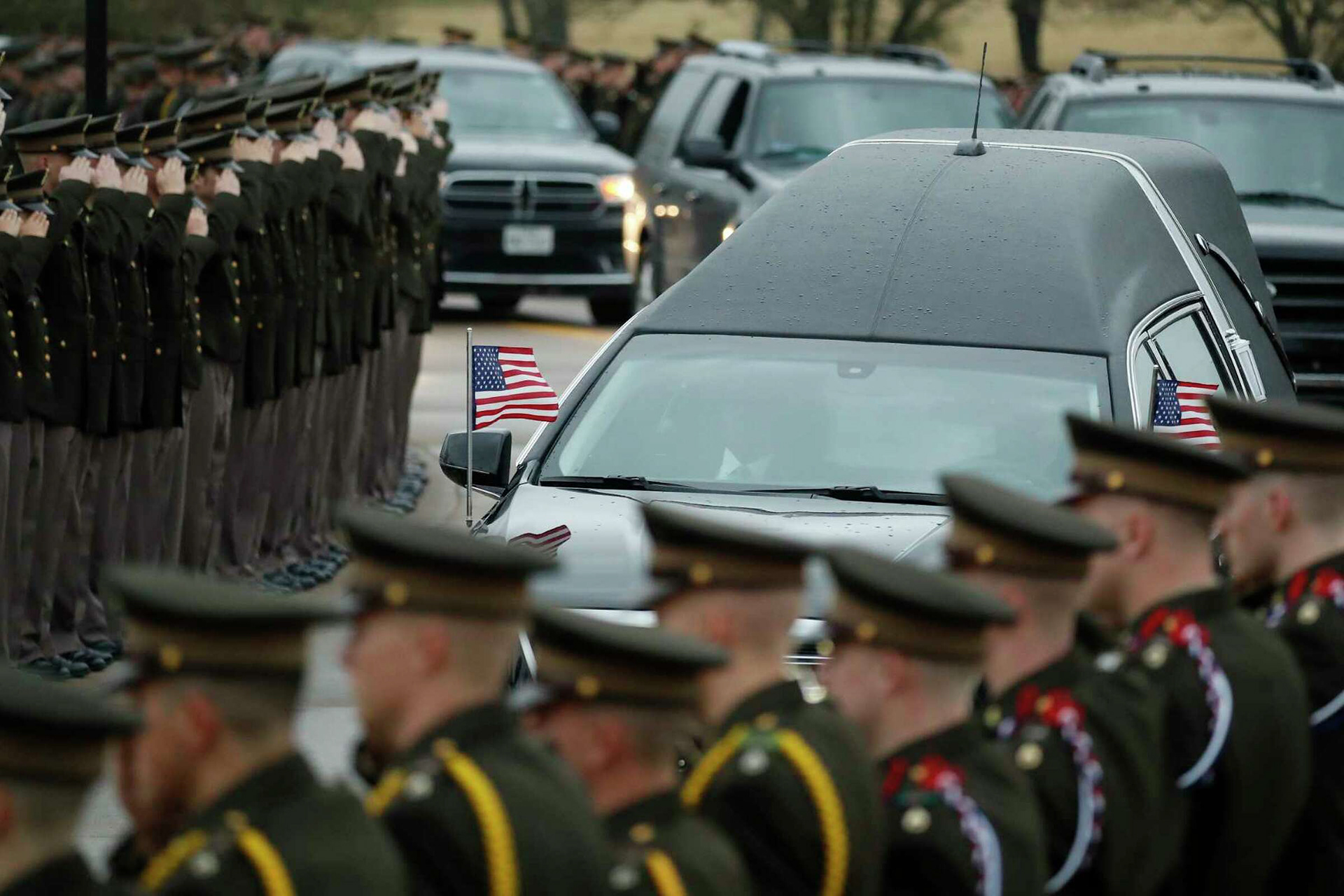 Participation in President George H. W. Bush's burial at Texas A&M