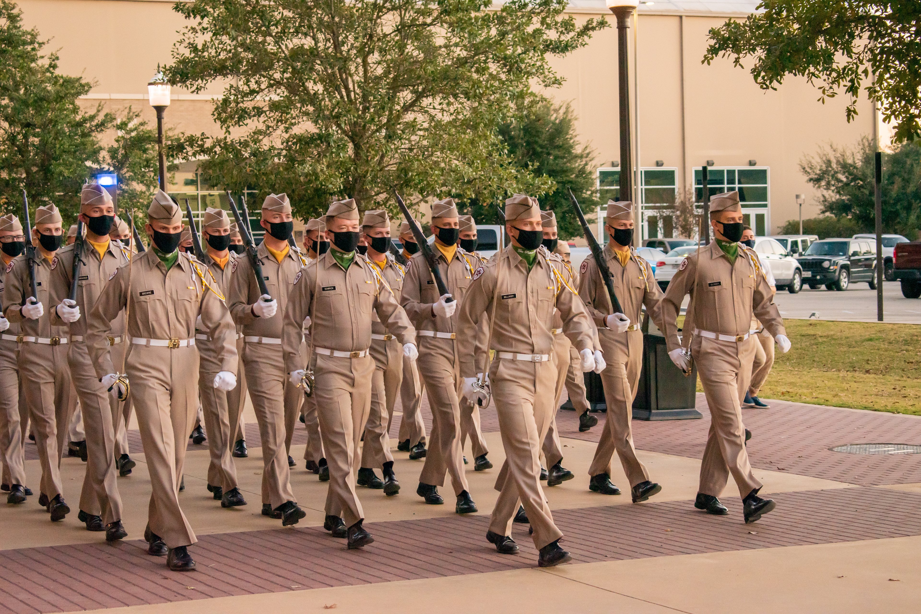 Tree Platoon at the Drill Competition held during COVID-19