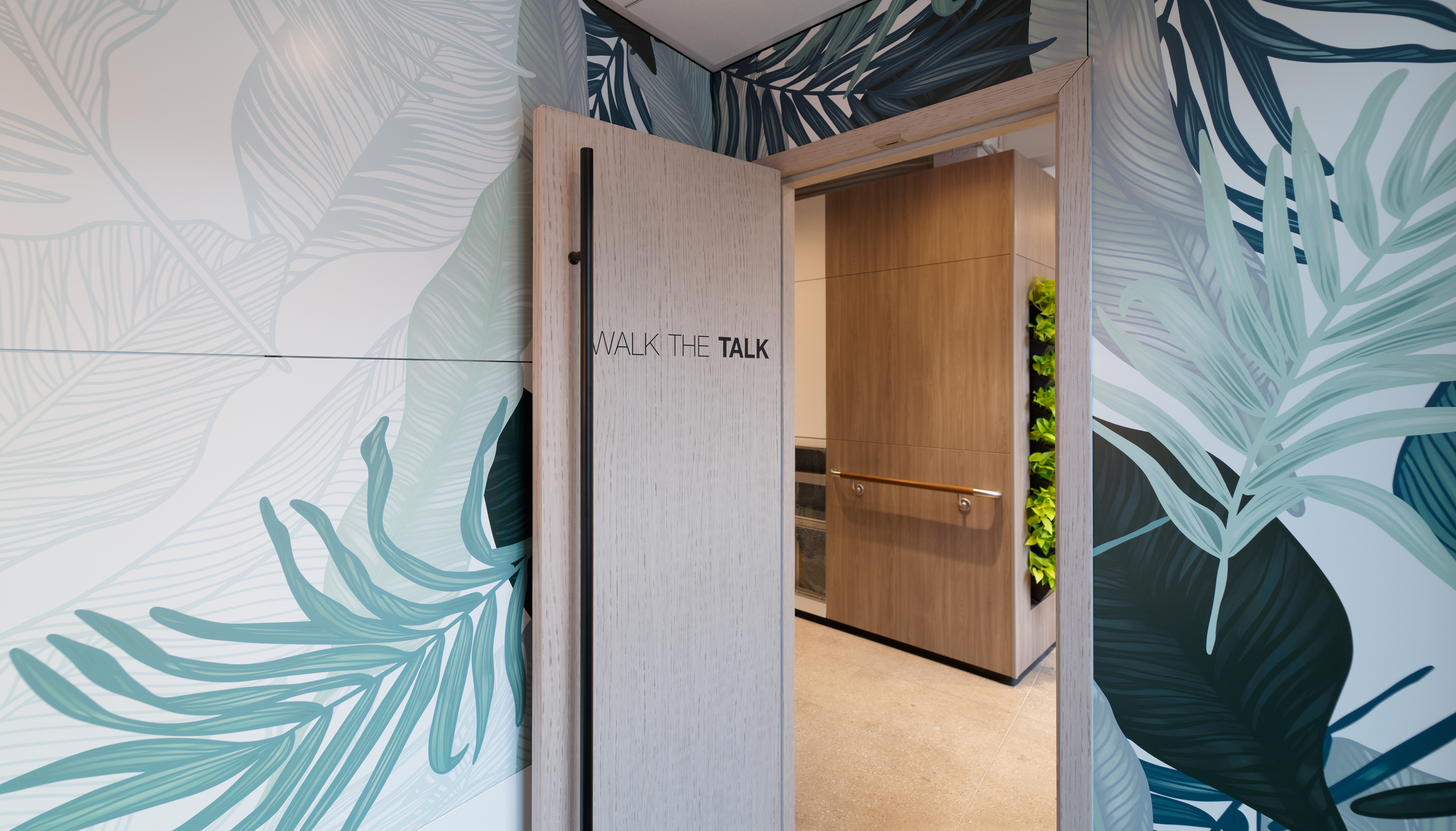 Another view of the full scale wall graphics