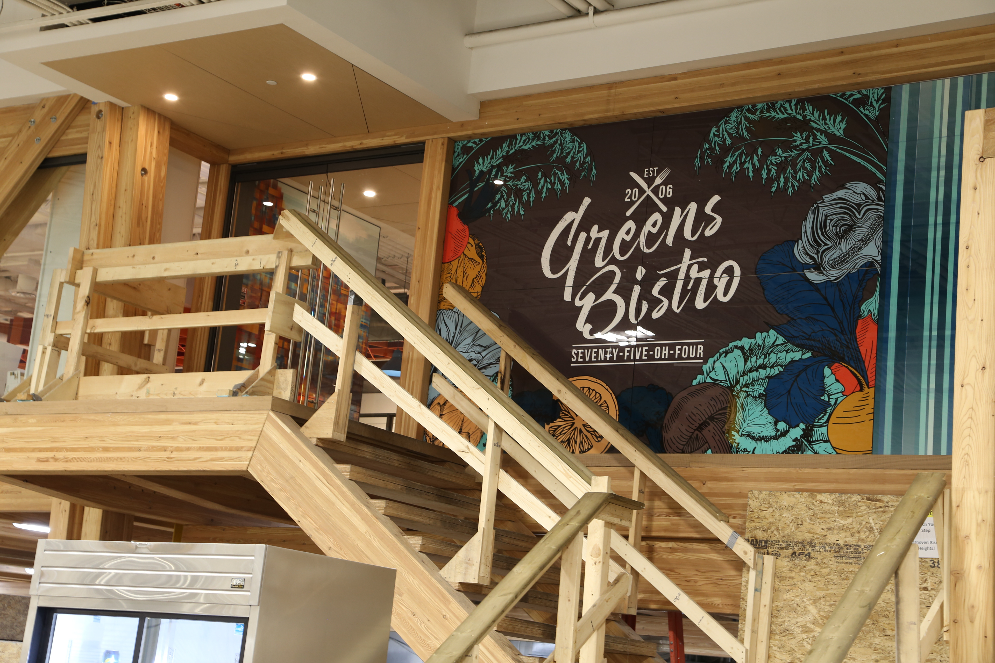 Entrance to the DIRTT factory cafeteria.