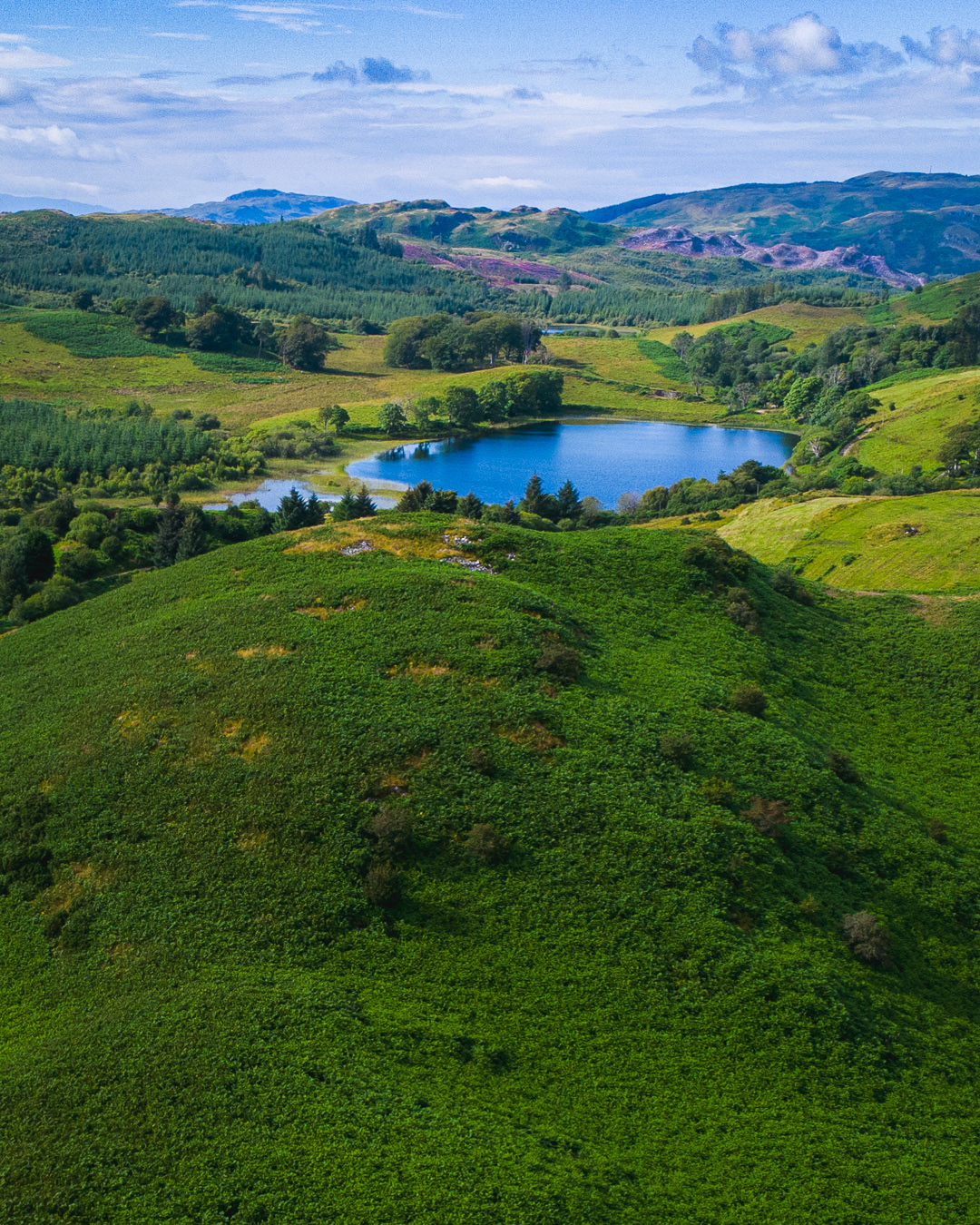 Hills over Ardfern, Scotland