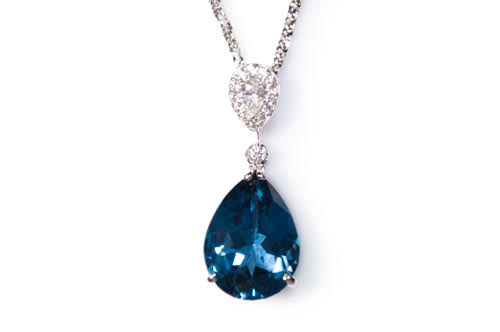 Blue Topaz Necklace
