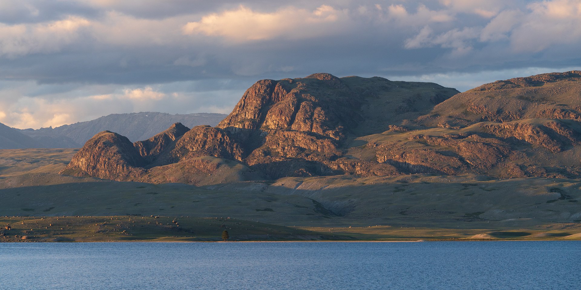 Rocky sunset