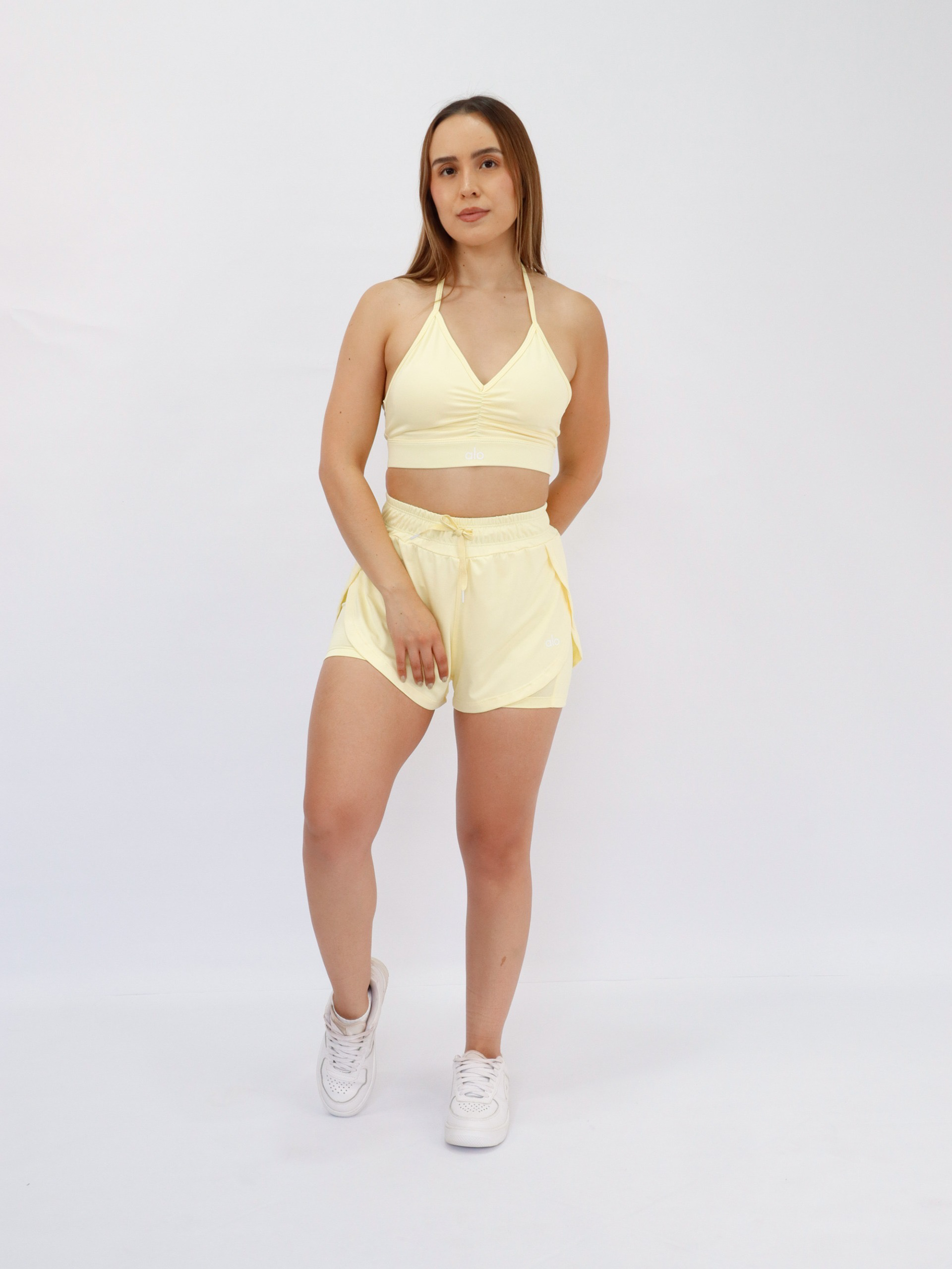 SET SHORT RUNNER + TOP LICRA DURAZNO $345