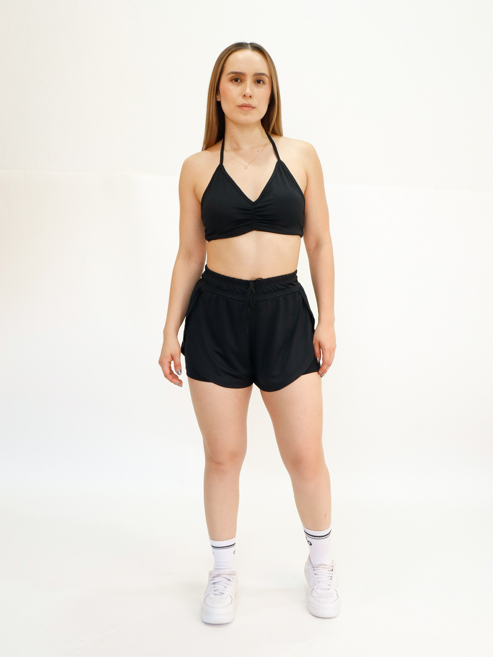 SET SHORT RUNNER + TOP LICRA DURAZNO $345