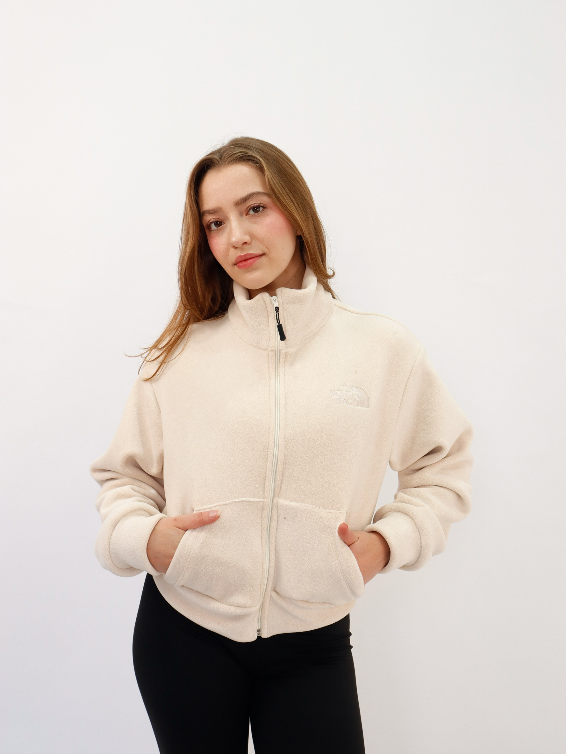 CHAMARRA TEDDY NORTH - $375 - unitalla, tela teddy polar, logo bordado