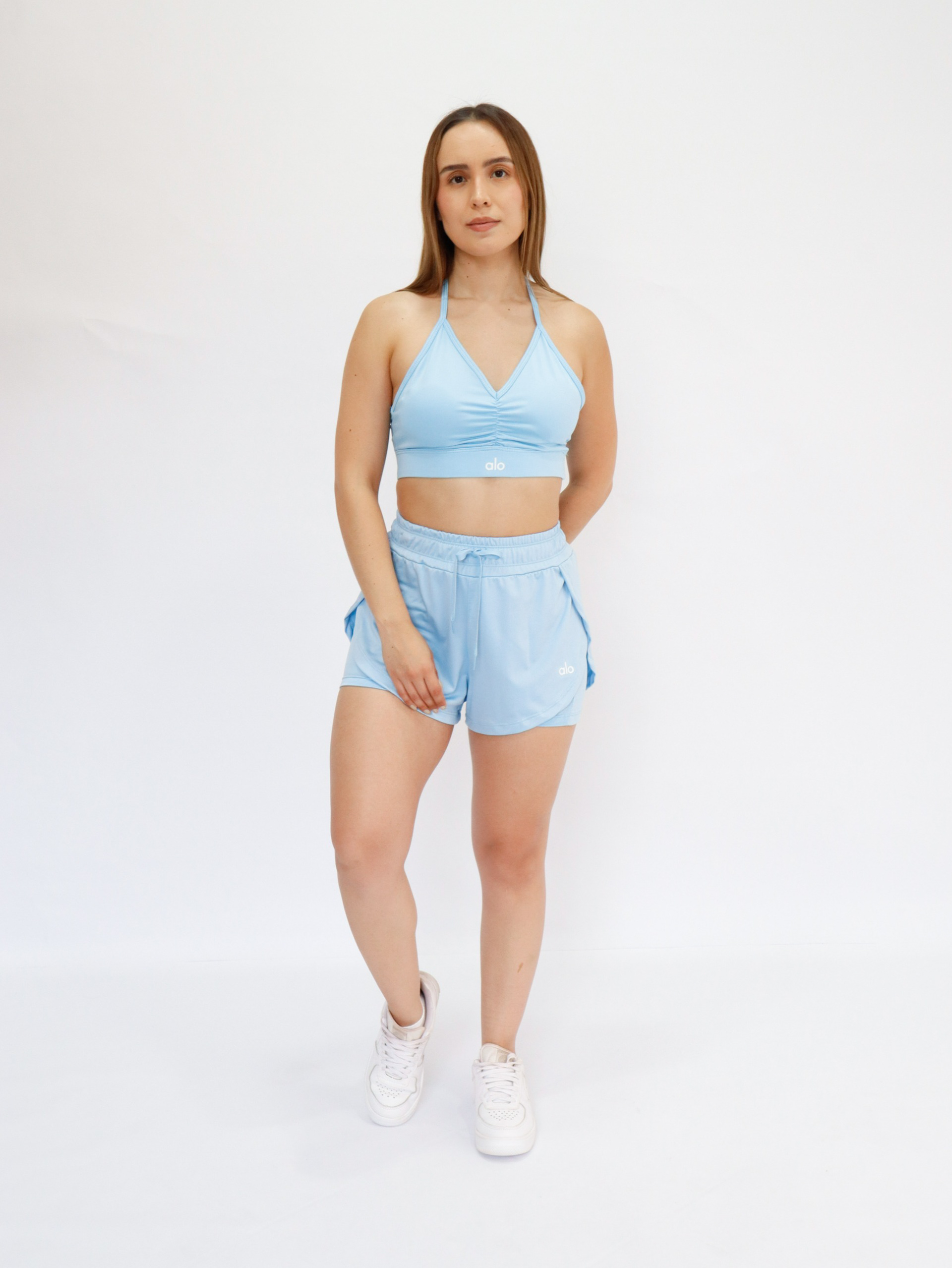 SET SHORT RUNNER + TOP LICRA DURAZNO $345