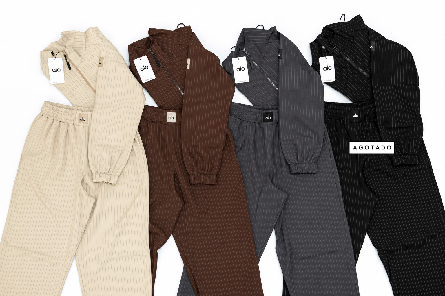 SET RAYADO PANTALÓN / $495 - unitalla, tela premium, chamarra con jareta ajustable