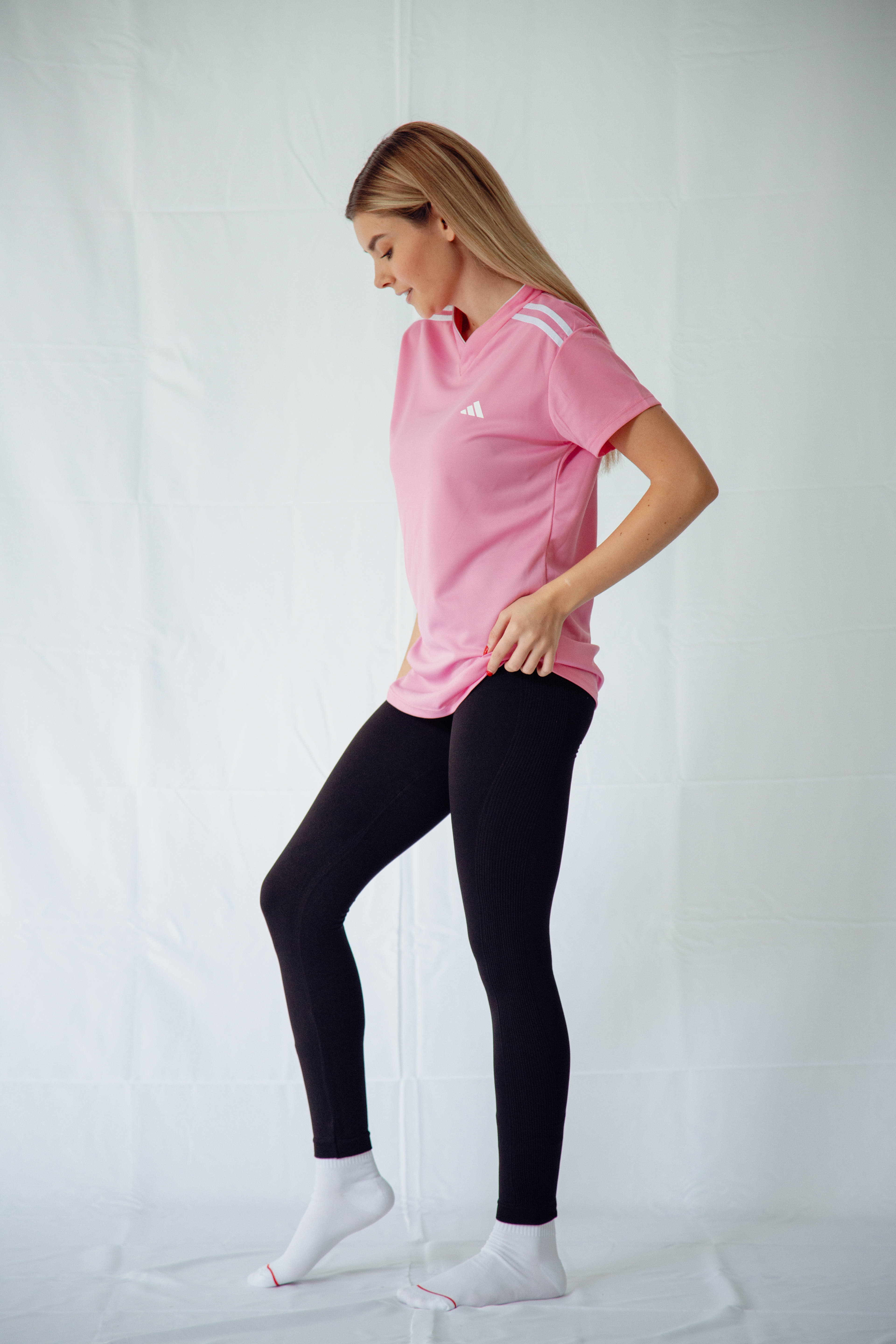 DAMA MANGA CORTA - UNI / $49 - tela dry fit