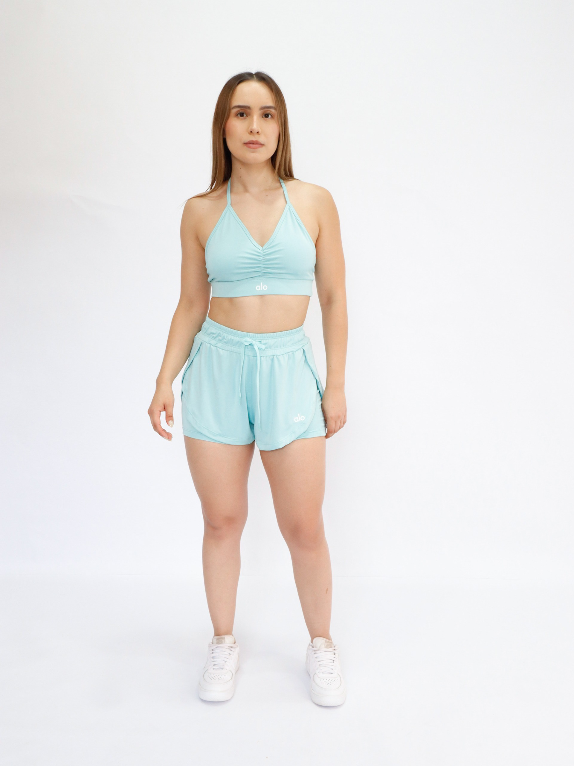 SET SHORT RUNNER + TOP LICRA DURAZNO $345