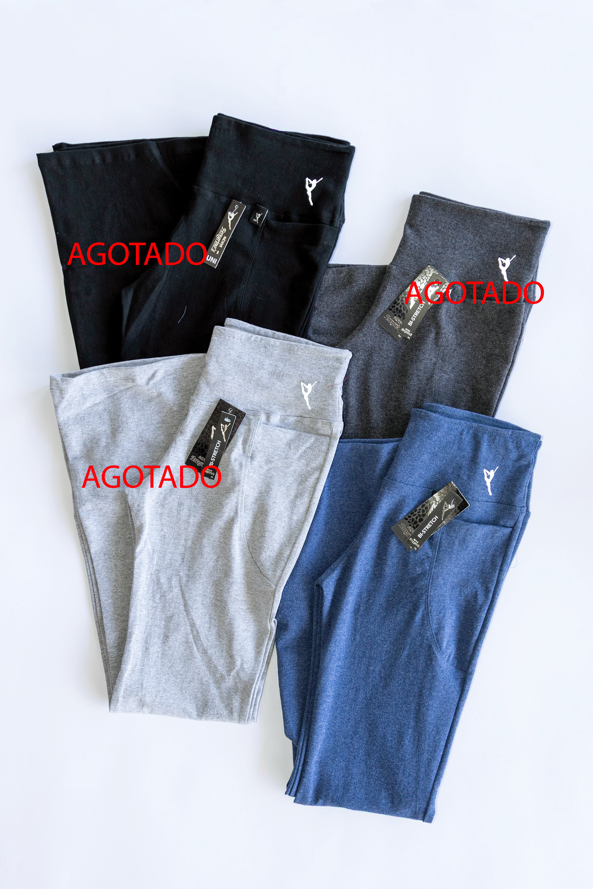 CAMPANA ALGODÓN UNI / $195 - licra algodón gruesa, bolsas a los lados