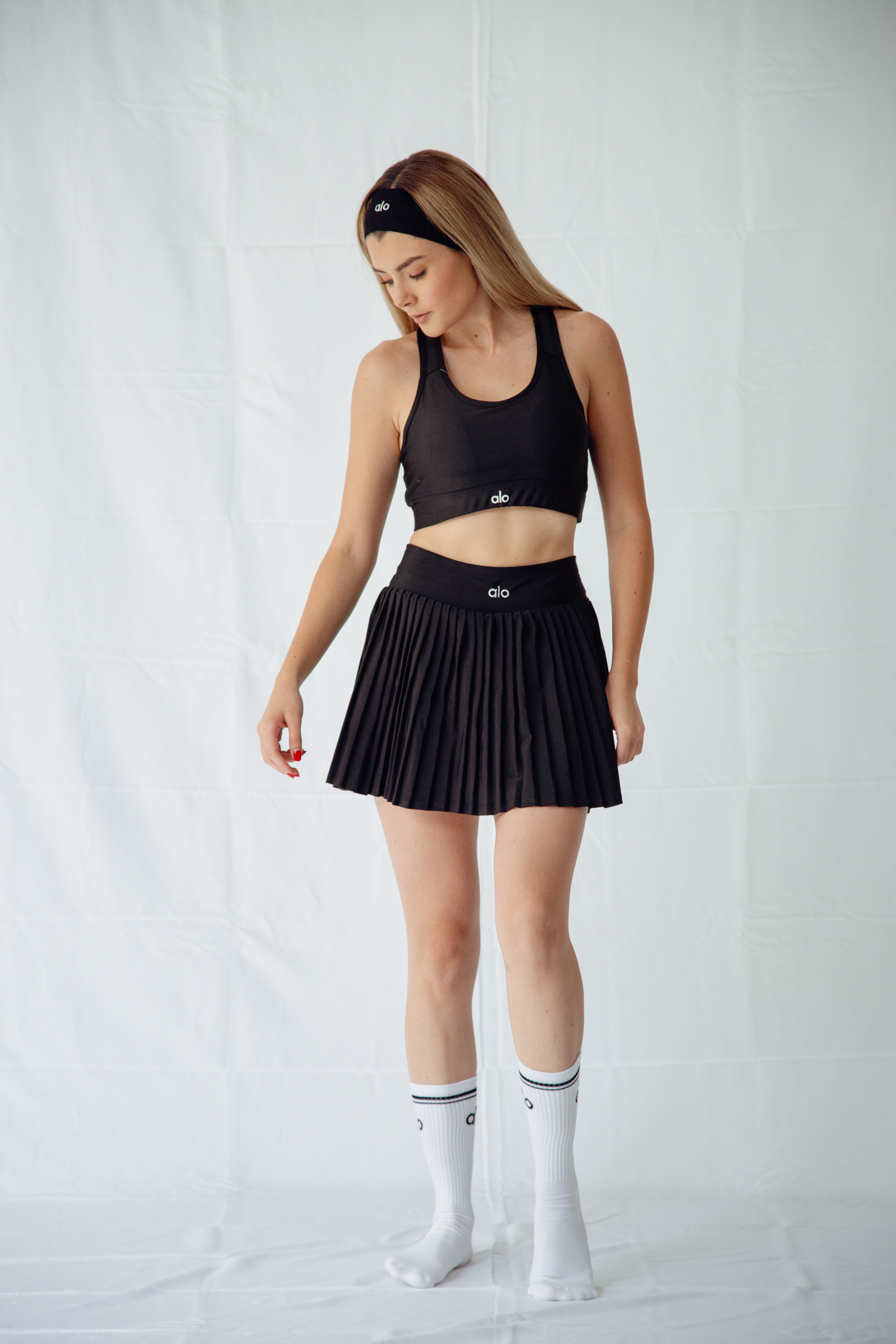 FALDA SHORT PLISADA $155
