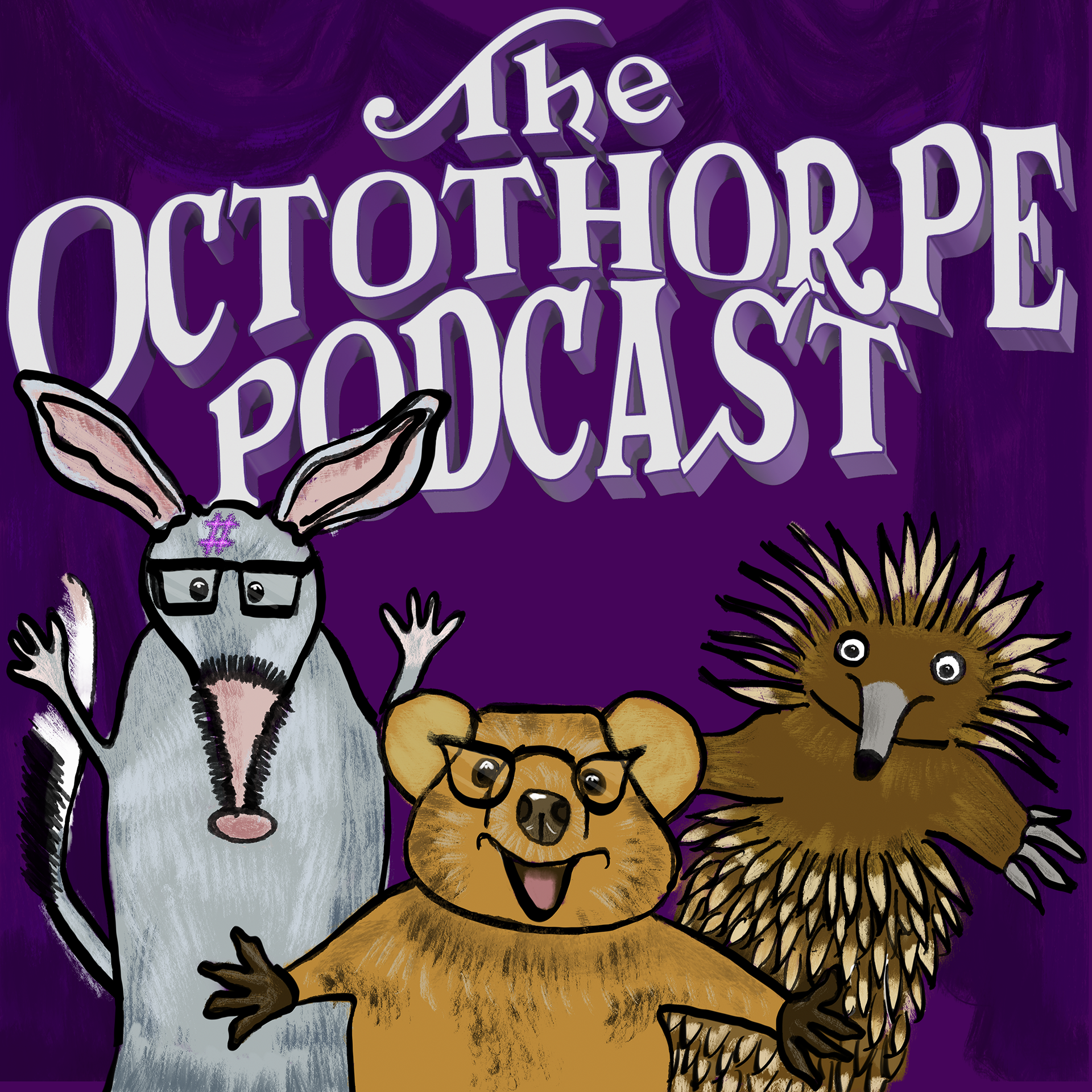 Us as Australian animal muppets, Octothorpe 57, 2022