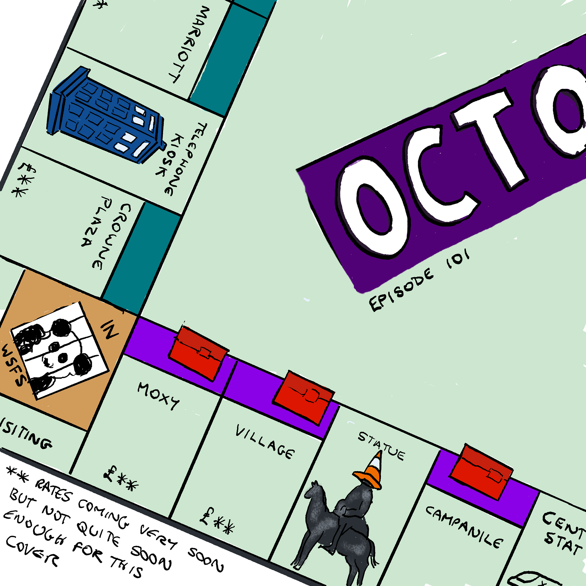 Glasgow Hotel Board Game, Octothorpe 101, 2024