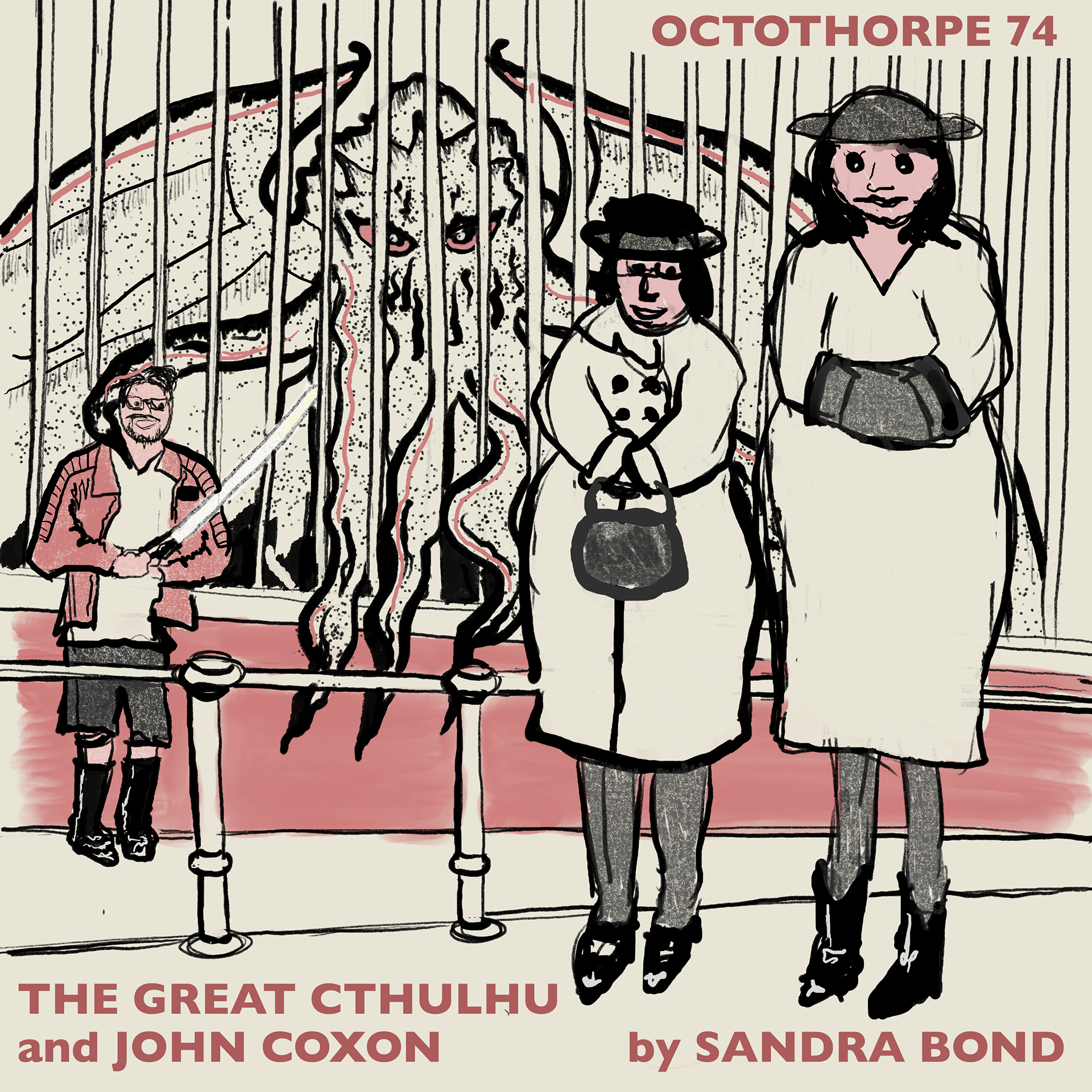 The Great Cthulhu and John Coxon, Octothorpe 74, 2023