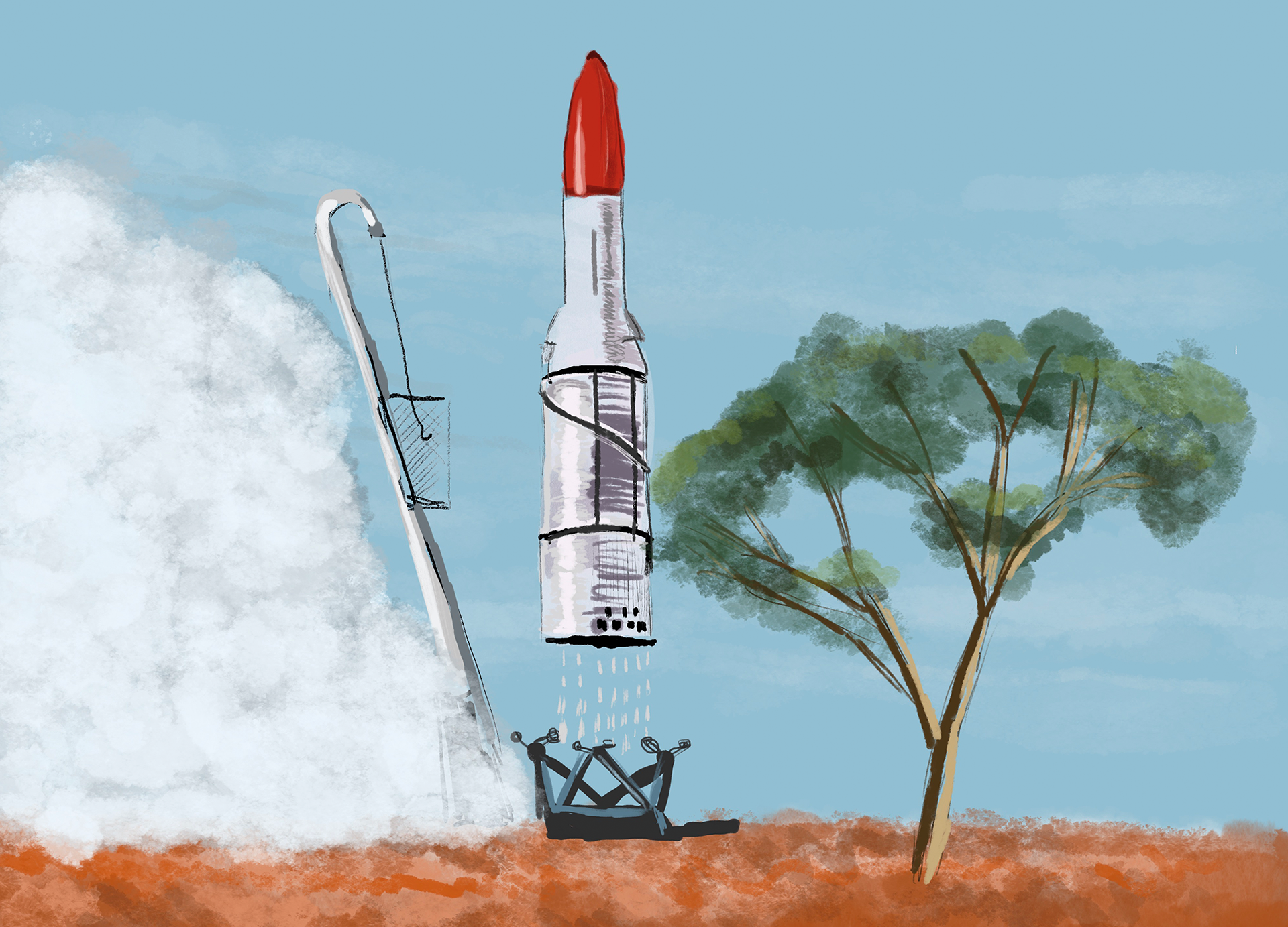 Blast off at Woomera, Black Arrow 4