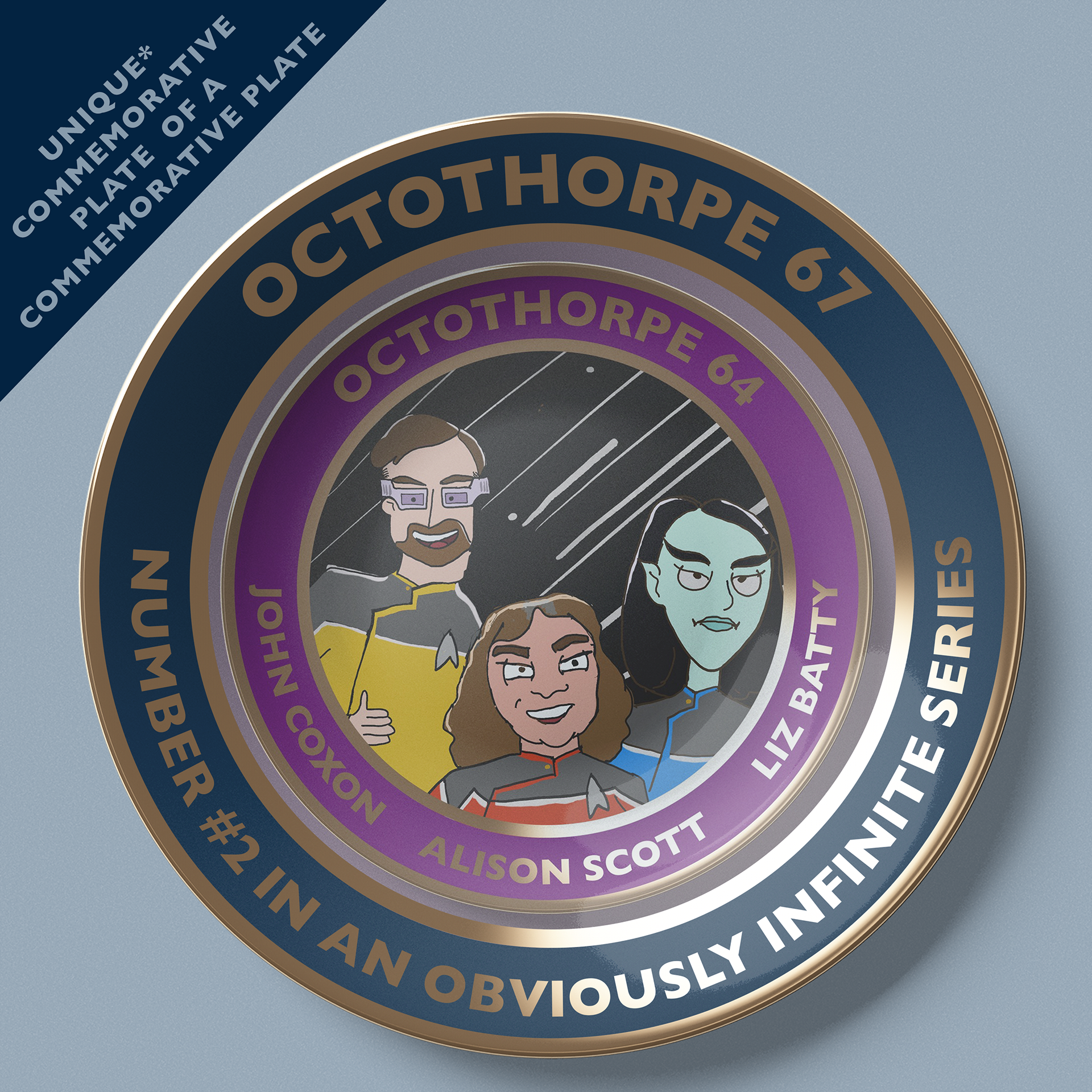 Commemorative Plate Inception, Octothorpe 67