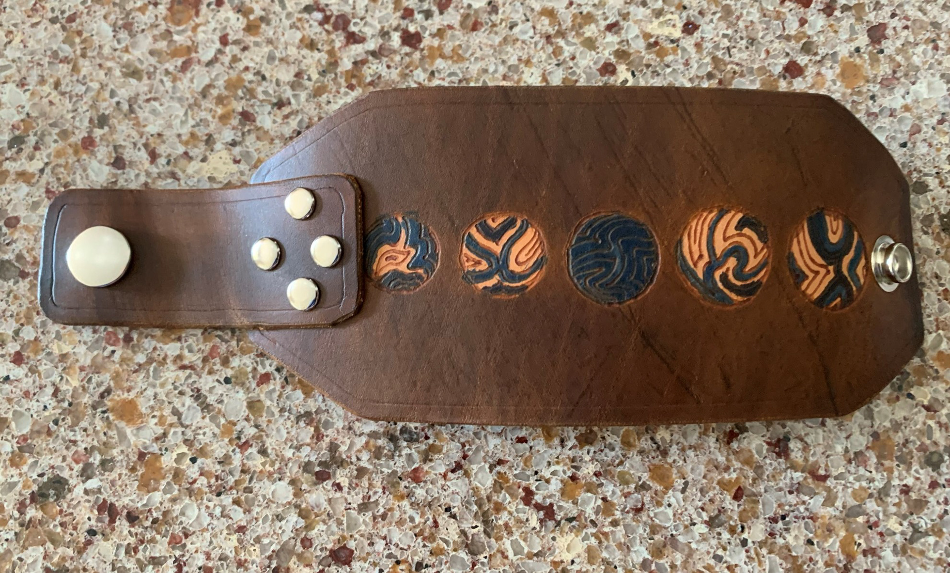 Pyrography on Veg. Tanned Leather