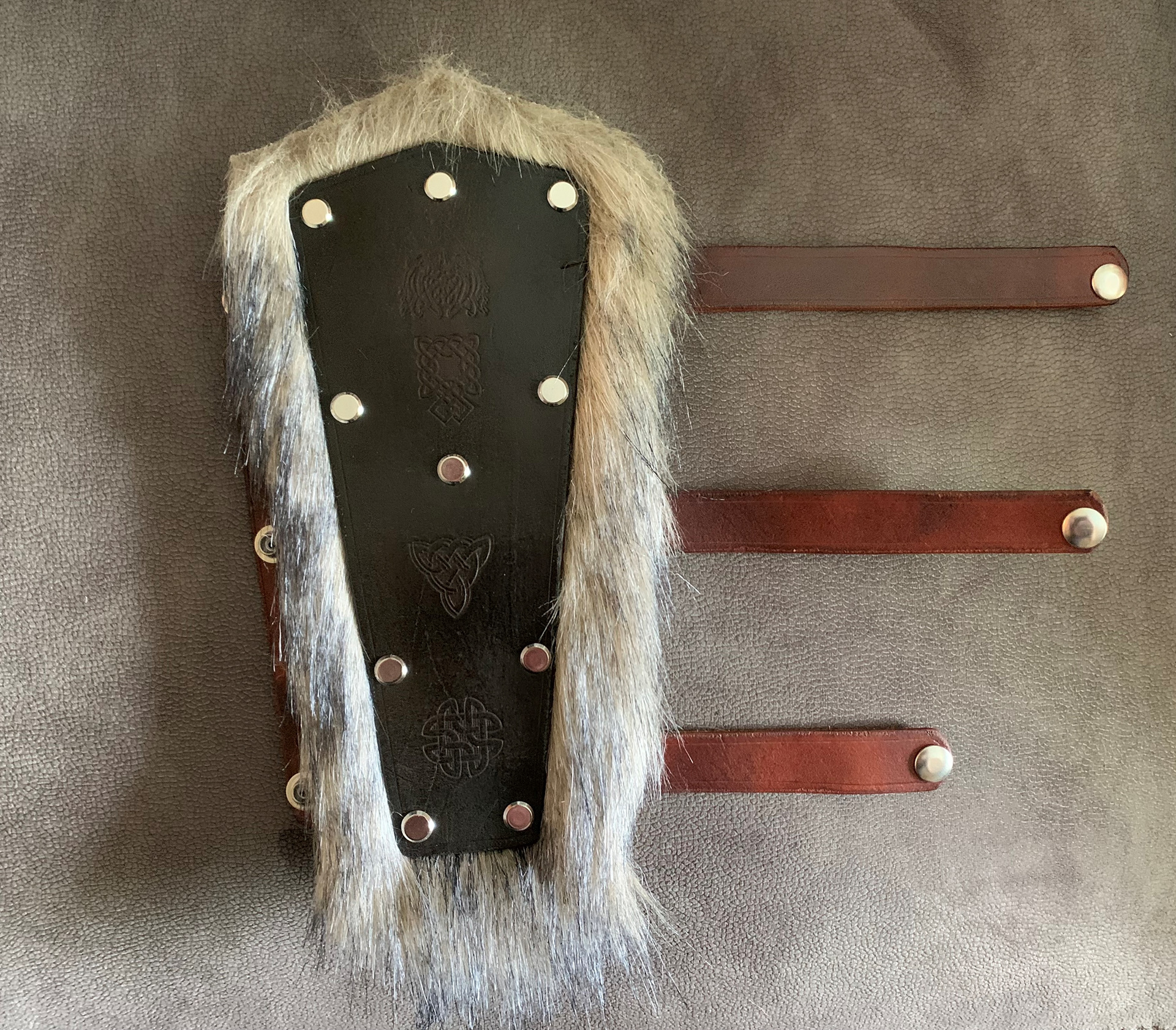 Faux Wolf Pelt
