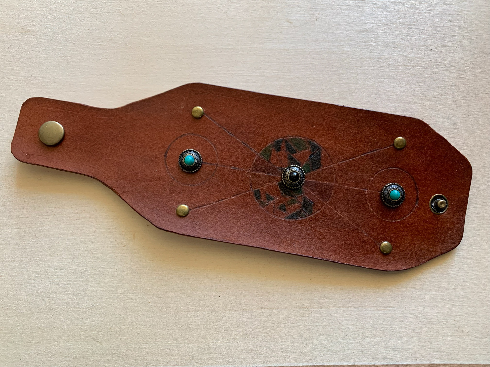 Pyrography on Veg. Tanned Leather