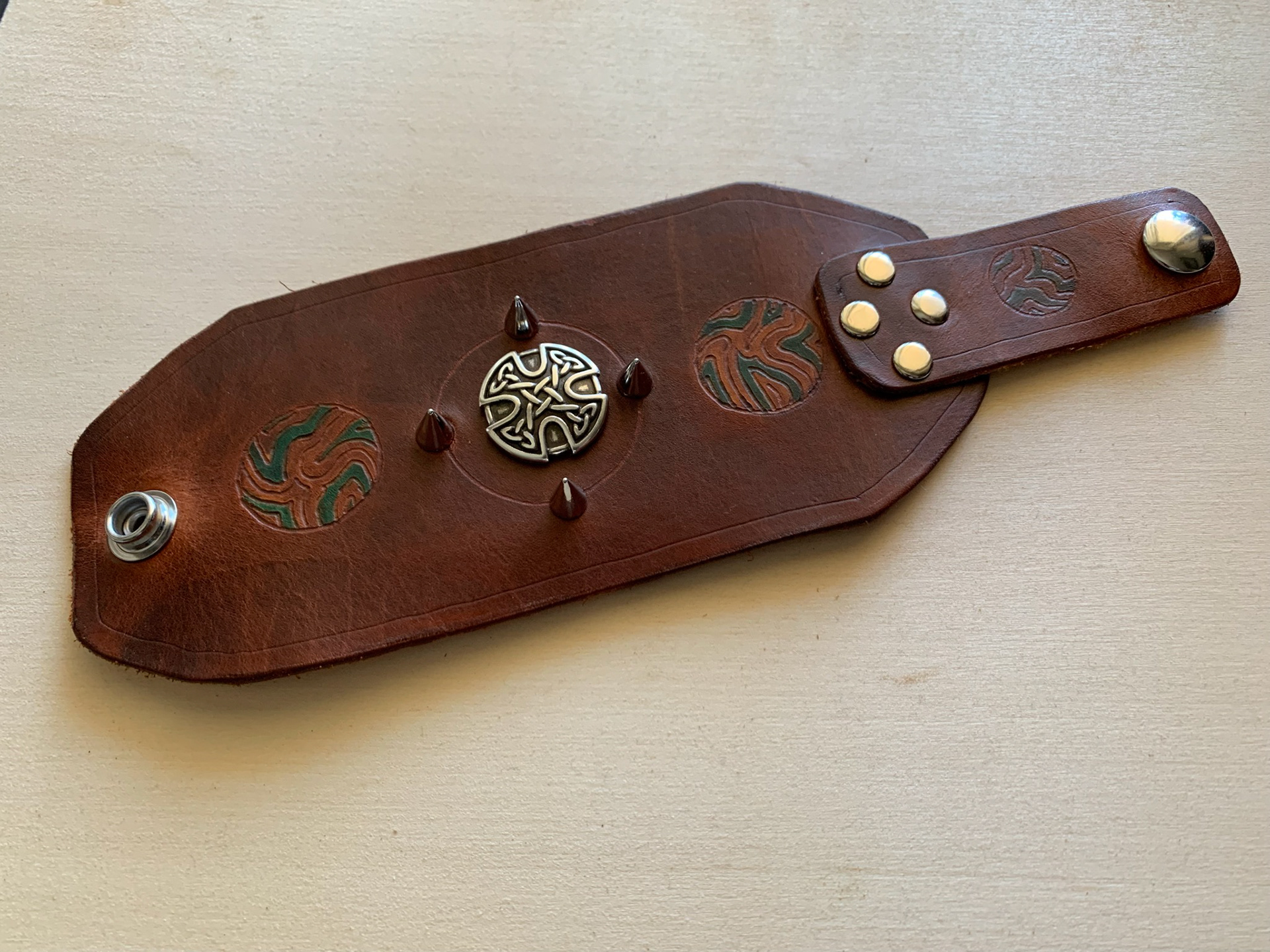 Pyrography on Veg. Tanned Leather