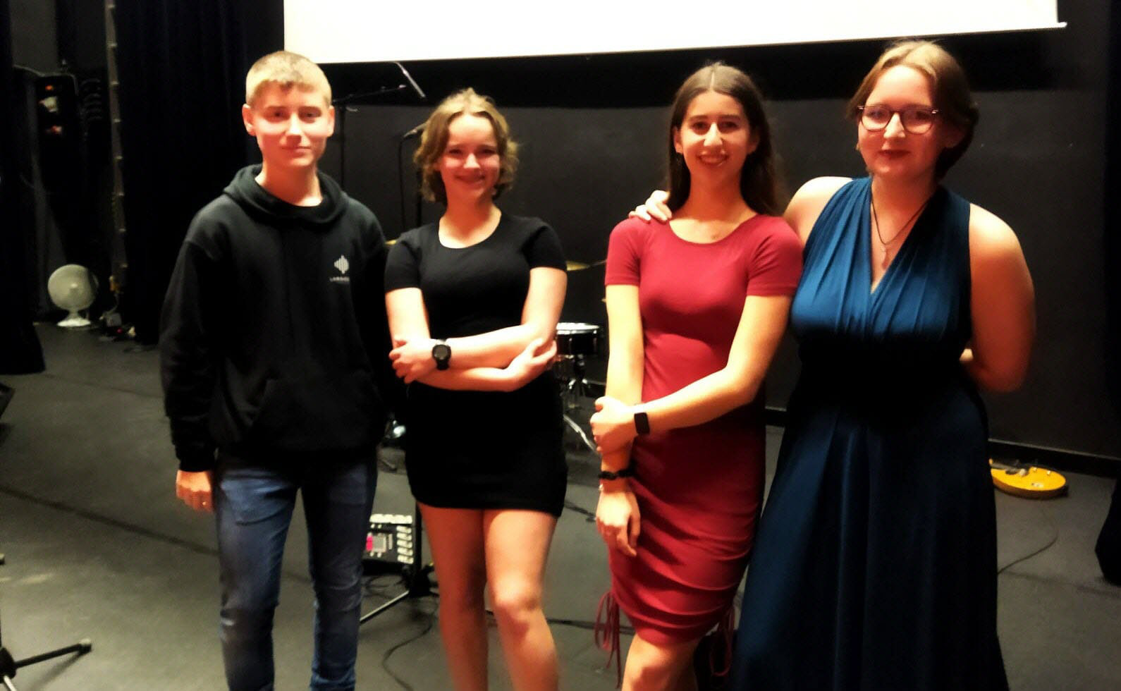 Théo, Ilana, Marie et Léonice