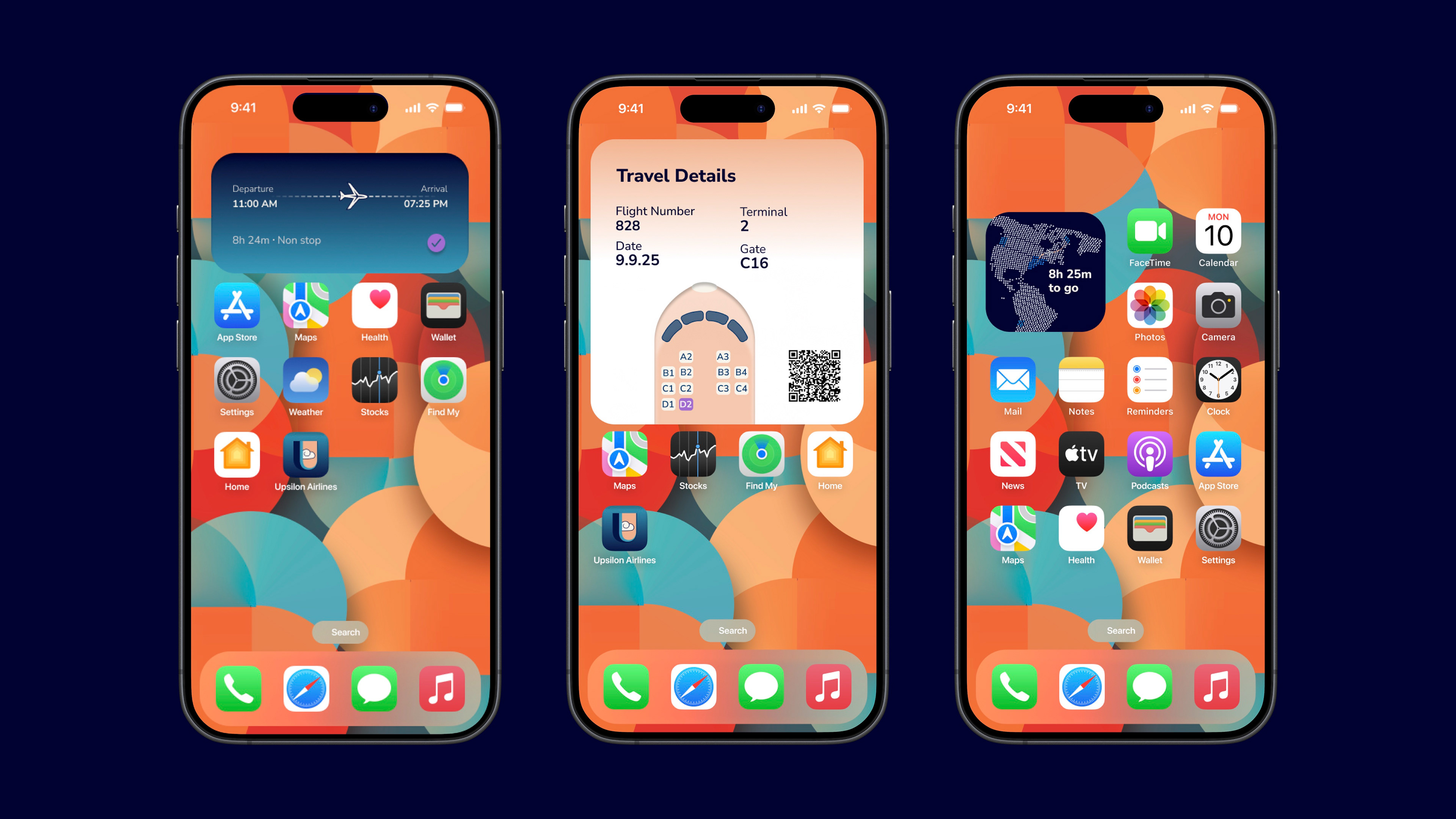 Variations of Widgets in use