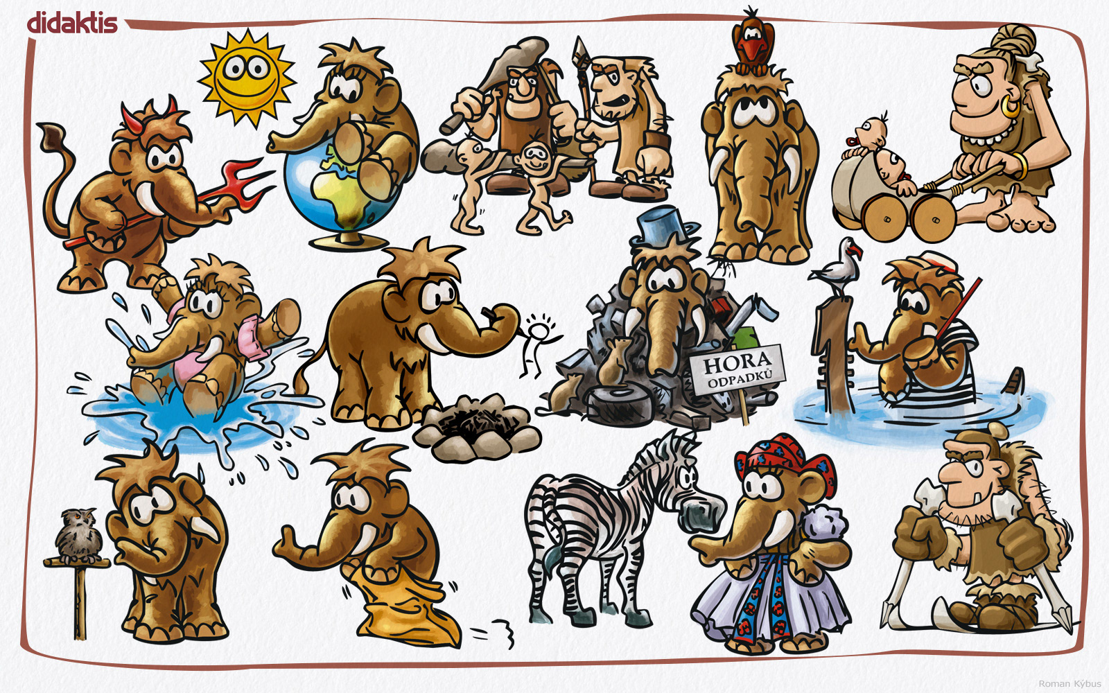 Didaktis - učebnice Člověk a jeho svět - 4. ročník ZŠ / textbook illustrations