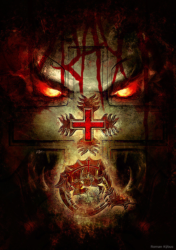 Brian Storker - Dracula: Světlo a stín Řádu draka / painting on book cover