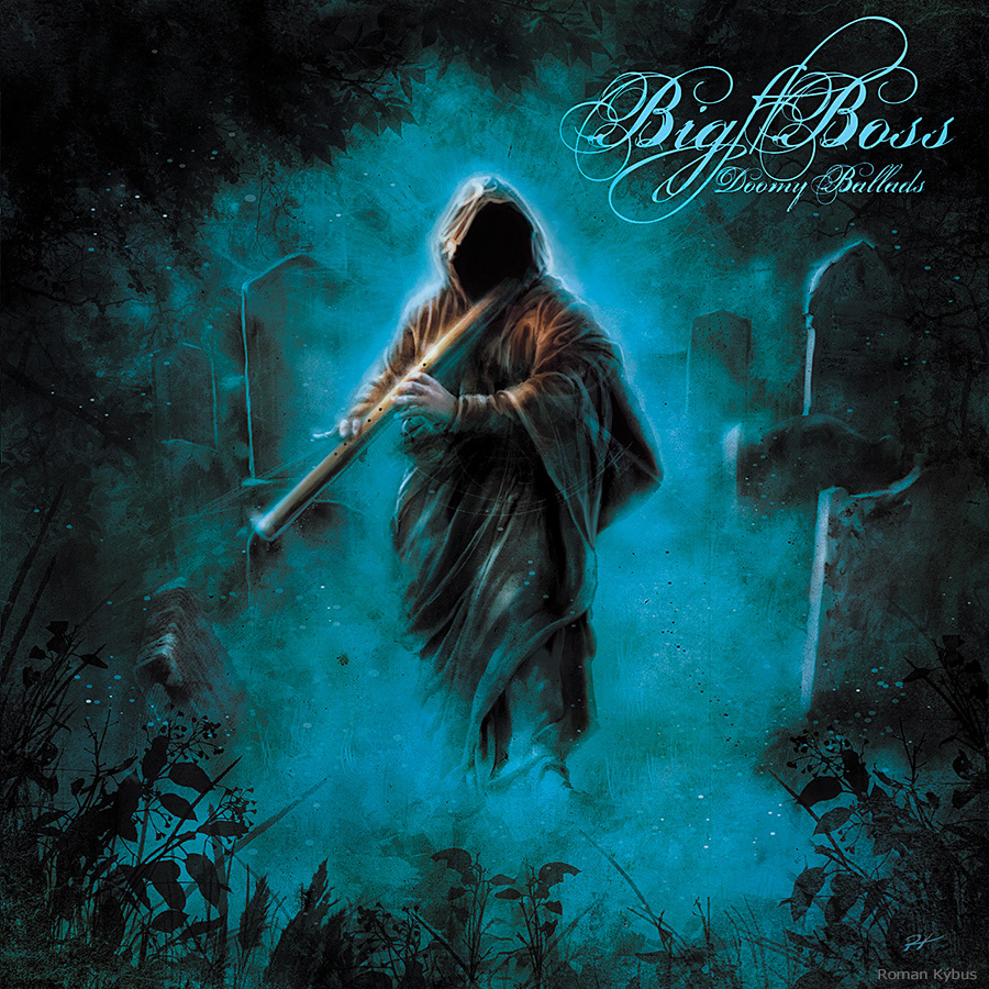 Big Boss - Doomy Ballads / painting on music album cover