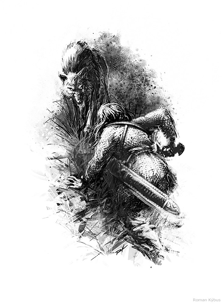 L. Kučerová, Z. K. Holub - Wilth Ahwa / book illustration