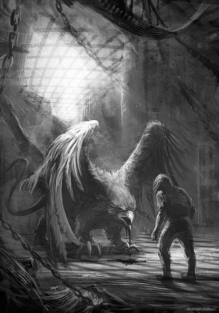 K. J. Taylor - The Dark Griffin / book illustration