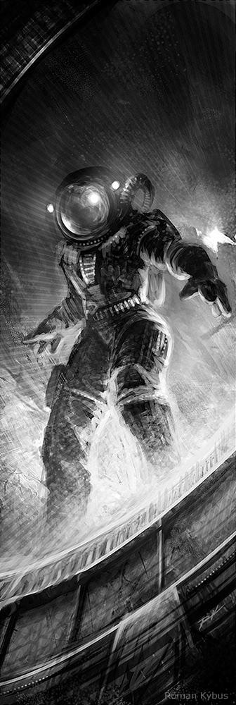 J. Sherwood - Under the Graying Sea / illustration