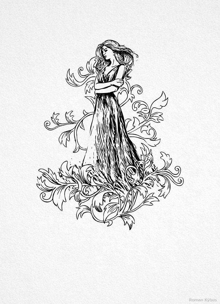 P. S. Beagle - The Last Unicorn / book illustration