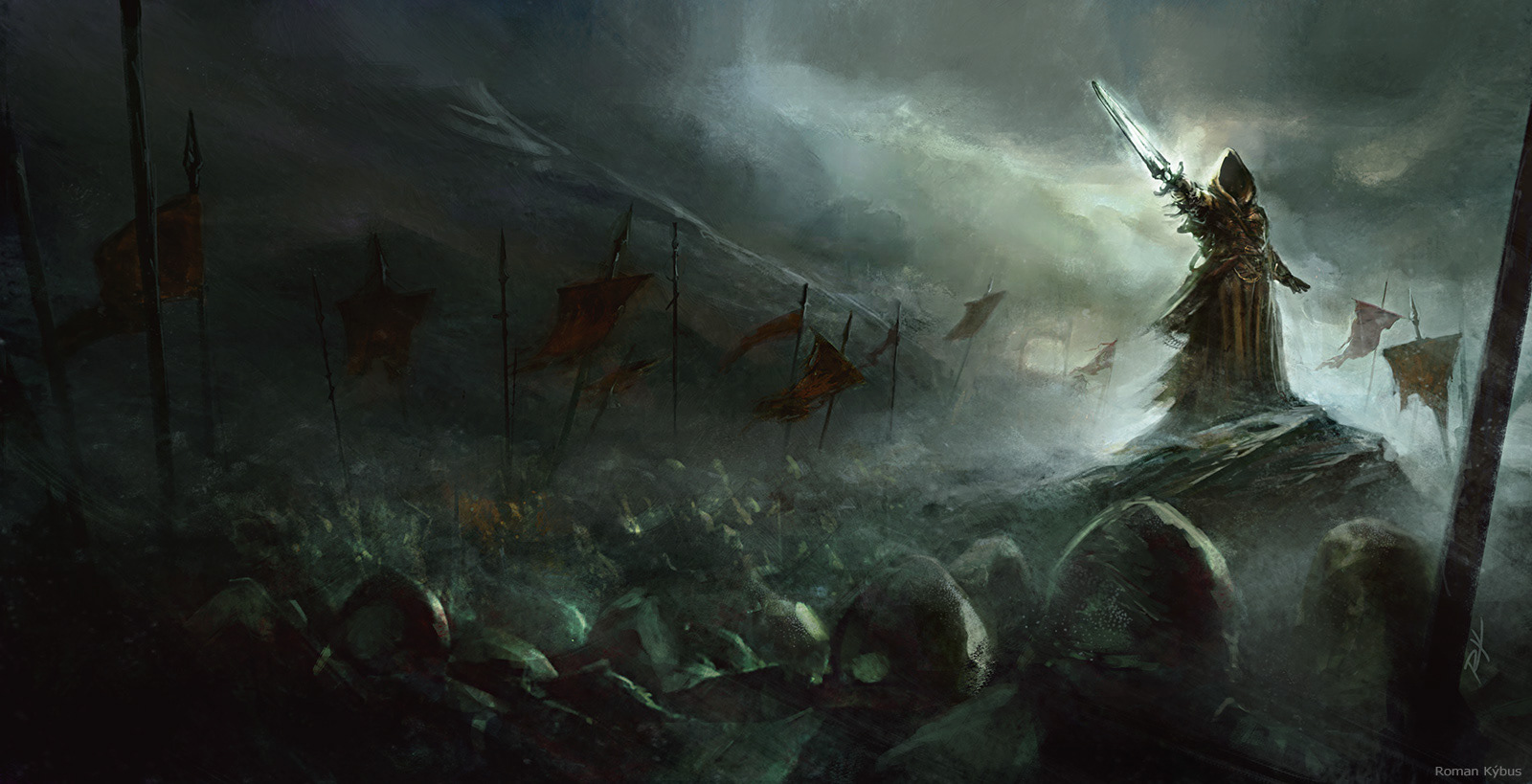 Asgard - Una Maquina Infernale / painting on music album cover